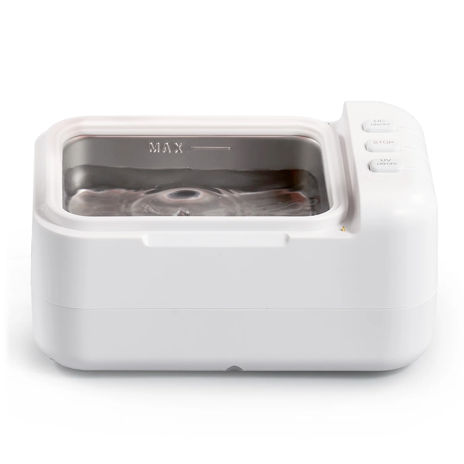 24W Ultrasonic Cleaner with 46kHz, 200mL Capacity, U-VC Light, and 2 Timer Settings for Jewelry, Retainers, Dentures, and Aligners - Image 2