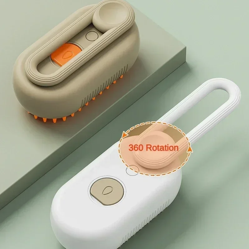 3-in-1 Steam Pet Brush for Dogs & Cats, Massage, Detangling & Hair Removal Grooming Comb with Gentle Spray - Image 3