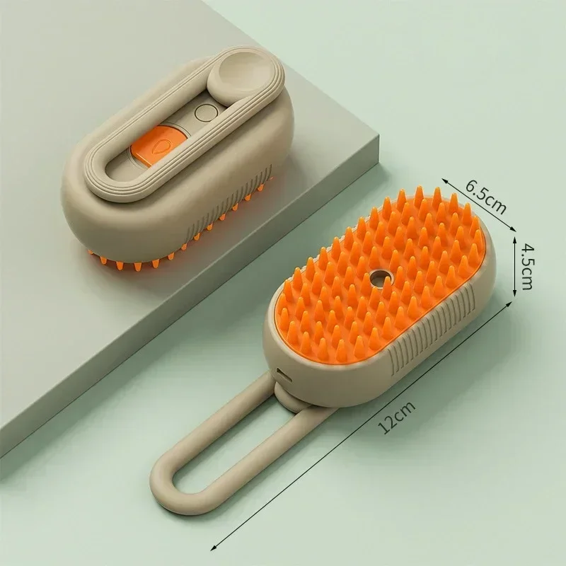 3-in-1 Steam Pet Brush for Dogs & Cats, Massage, Detangling & Hair Removal Grooming Comb with Gentle Spray - Image 6
