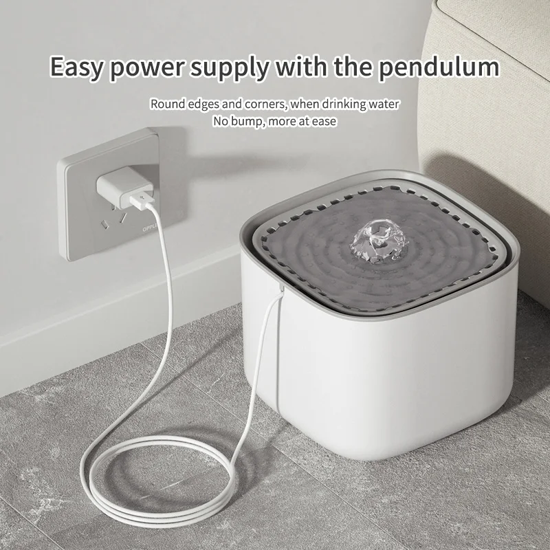3L Cat Water Fountain with Automatic Filtration, Quiet Pump & USB Power, Large-Capacity Recirculating Pet Water Dispenser - Image 3