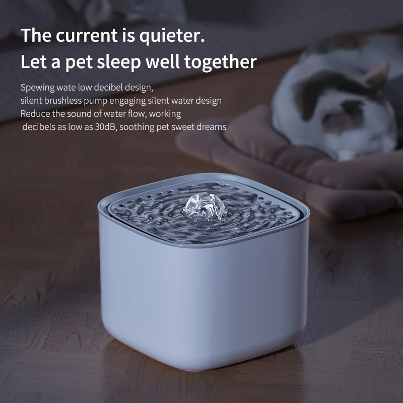 3L Cat Water Fountain with Automatic Filtration, Quiet Pump & USB Power, Large-Capacity Recirculating Pet Water Dispenser - Image 6