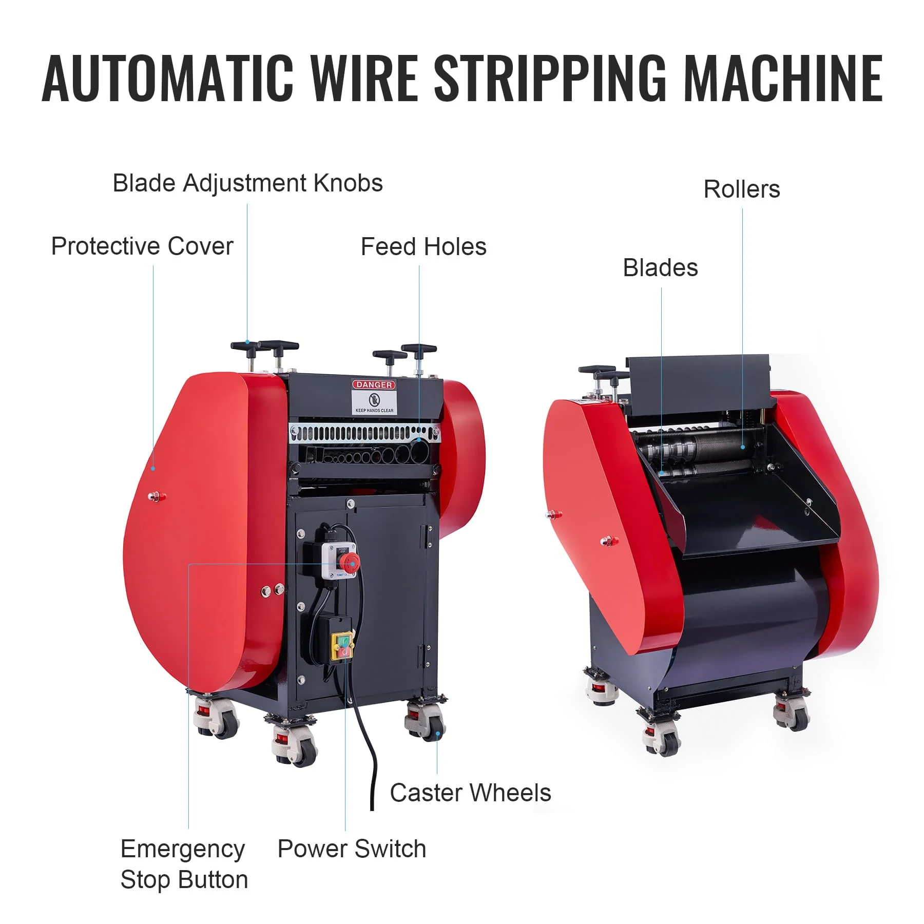 Automatic Wire Stripper with 12-Channel and Dual Roller Wheels - Image 4