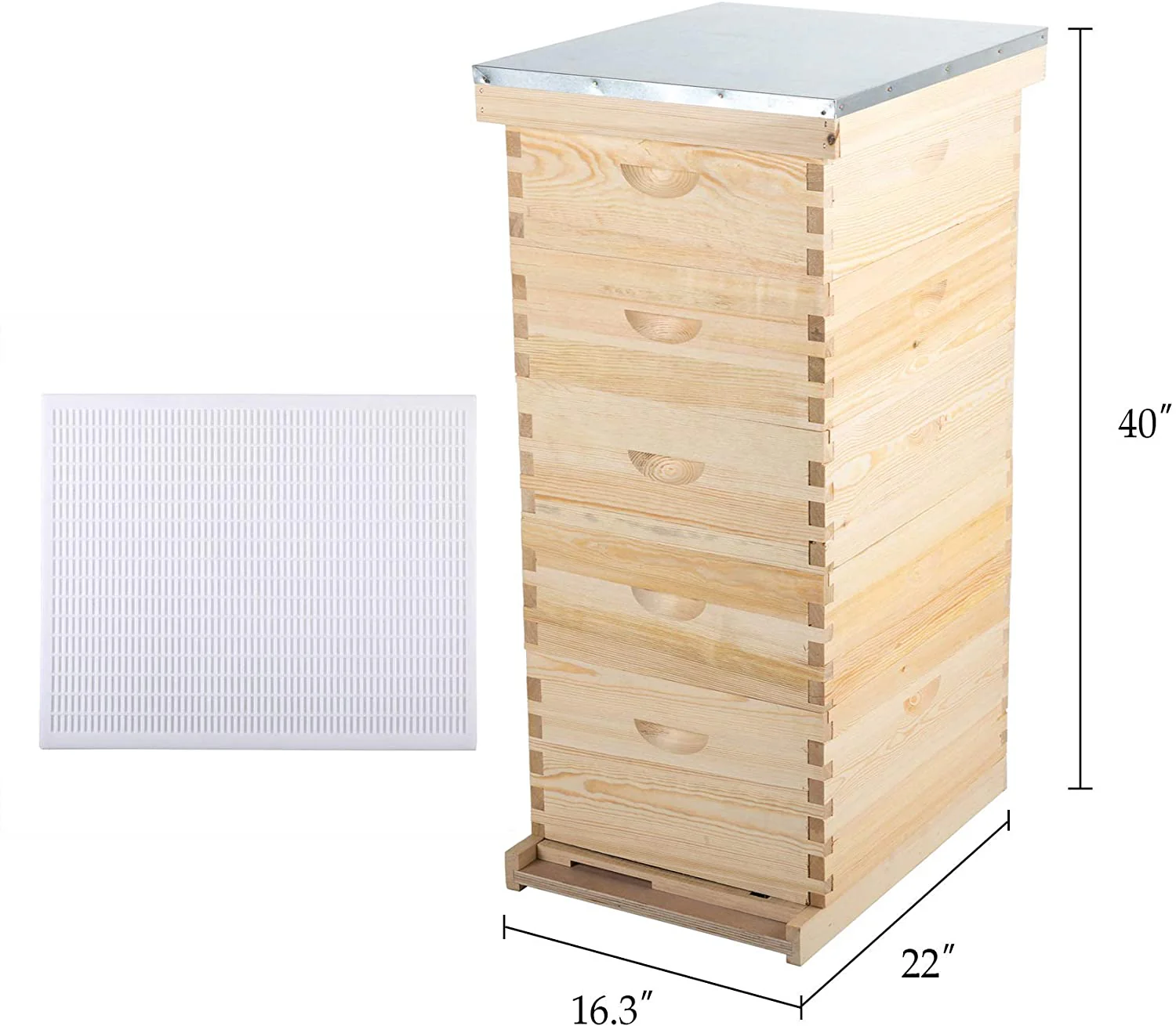 CO-Z 5-Layer Beehive Kit, Bee Box for Honey, Starter Beekeeping Supplies (No Frames) - Image 7