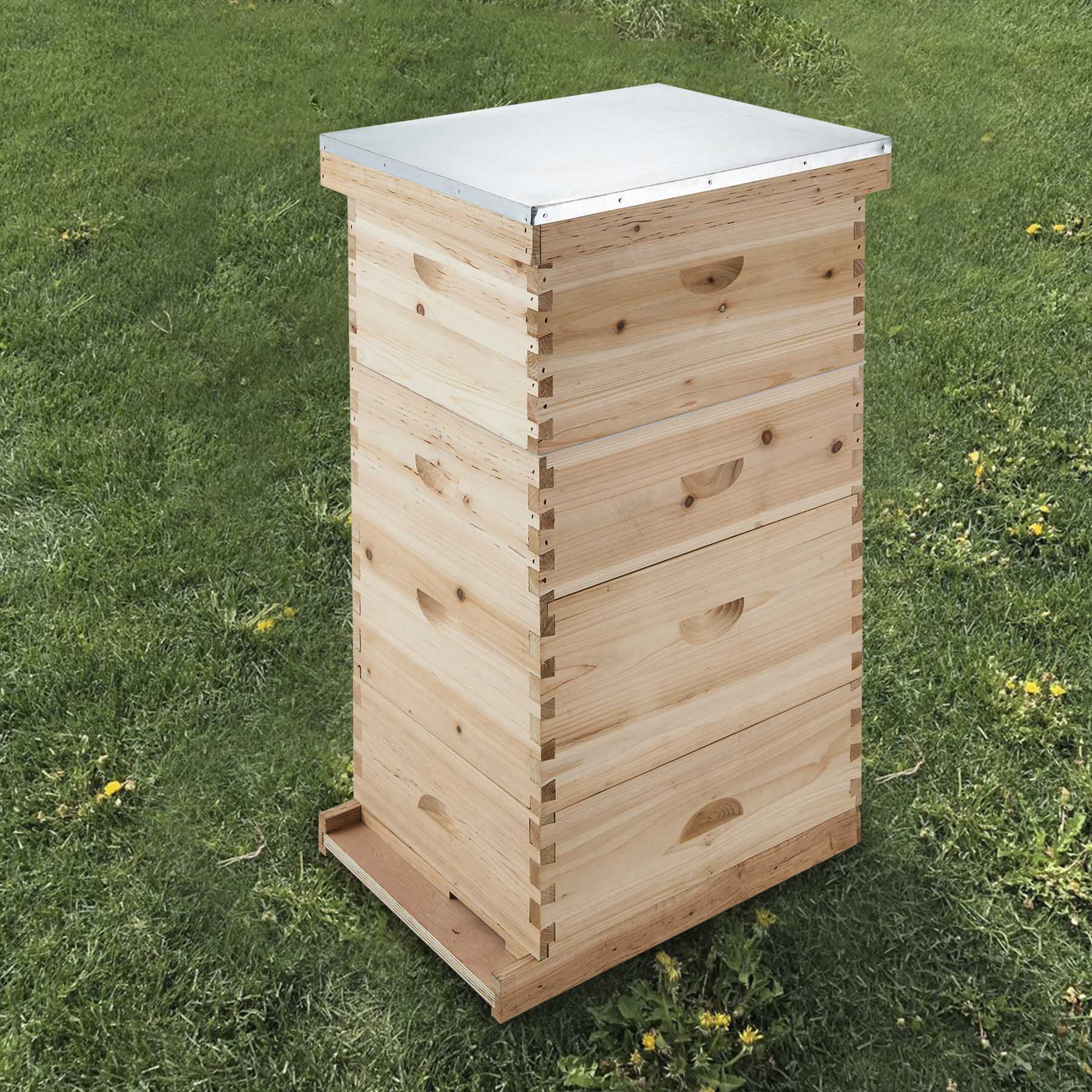 CO-Z 40-Frame Langstroth Beehive Kit, 4-Tier Bee Box with 20 Medium & 20 Deep Frames - Image 6