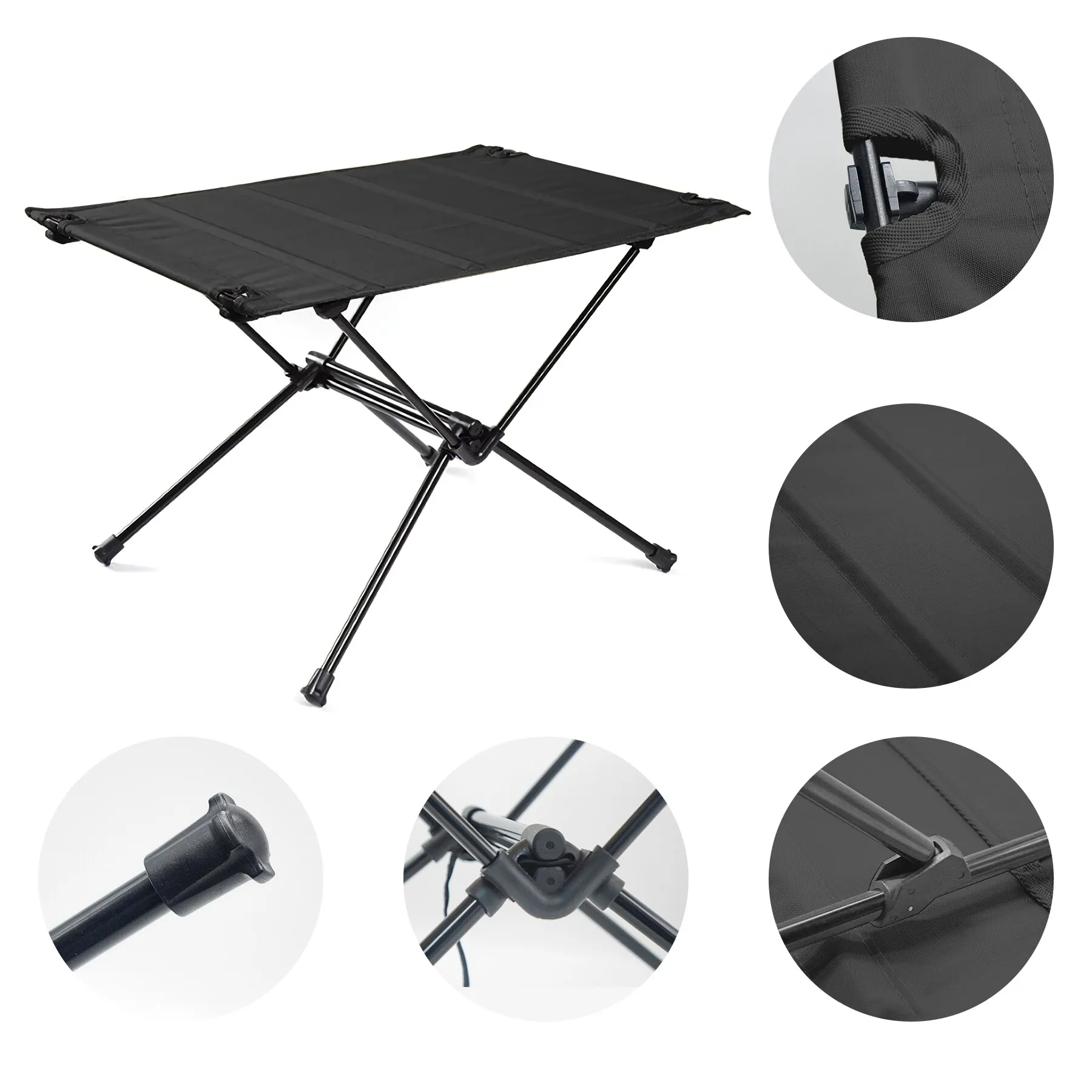 Camping Folding Table — Lightweight 1680D Oxford Roll-Up Portable Aluminum Alloy Table for Outdoor Picnic & Travel - Image 3