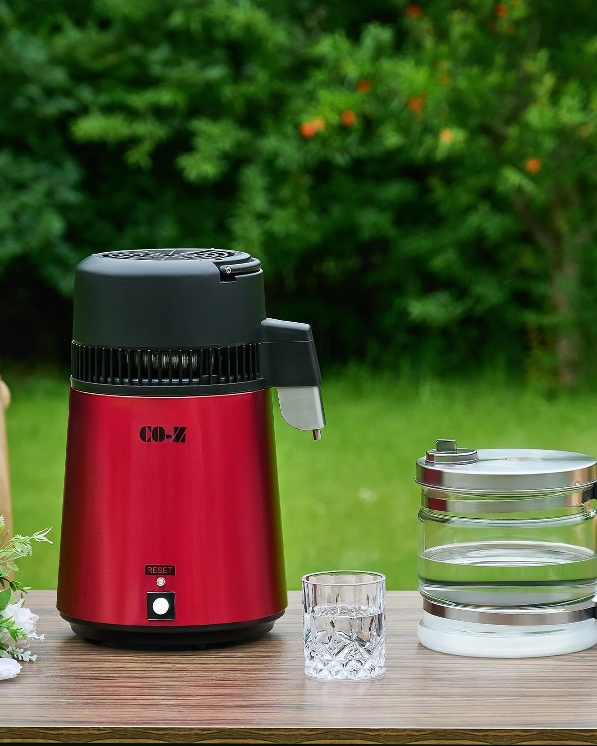 CO-Z 1.1 Gallon Water Distiller – 750W Countertop Machine with BPA-Free Glass & 4L Stainless Steel, Red - Image 13