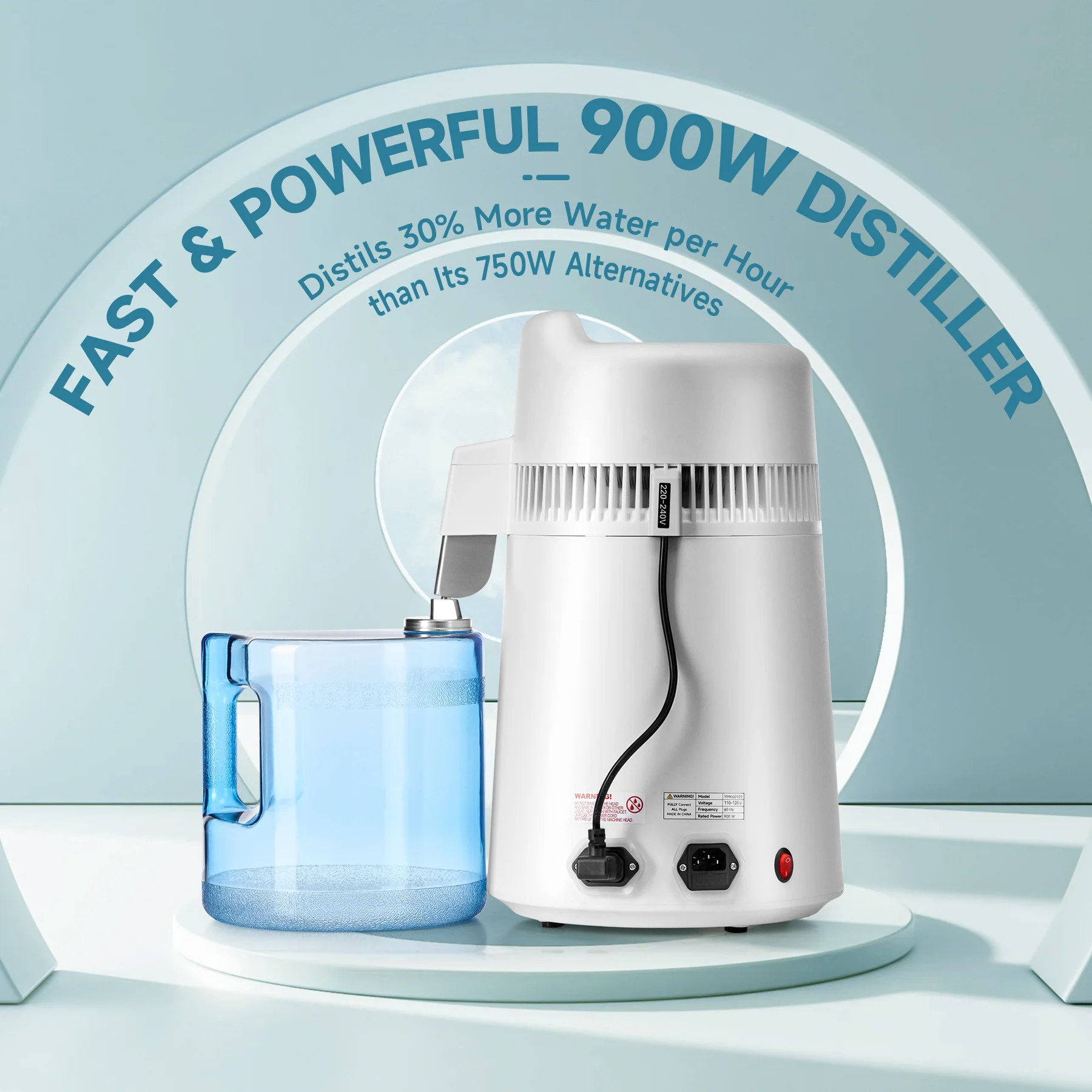 CO-Z 6L Water Distiller, 1.6 Gal Countertop Pure Water Machine - Image 5