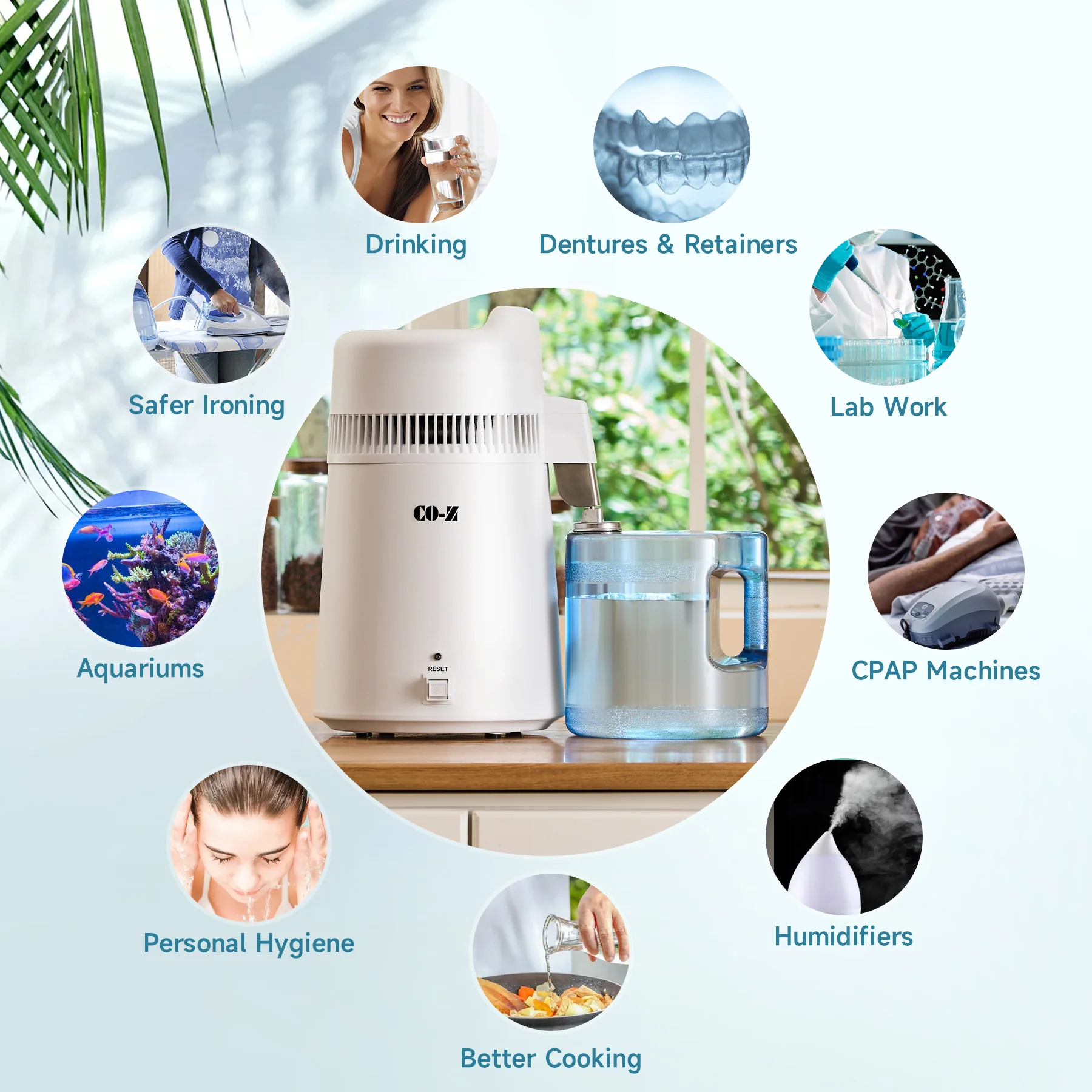 CO-Z 6L Water Distiller, 1.6 Gal Countertop Pure Water Machine - Image 6