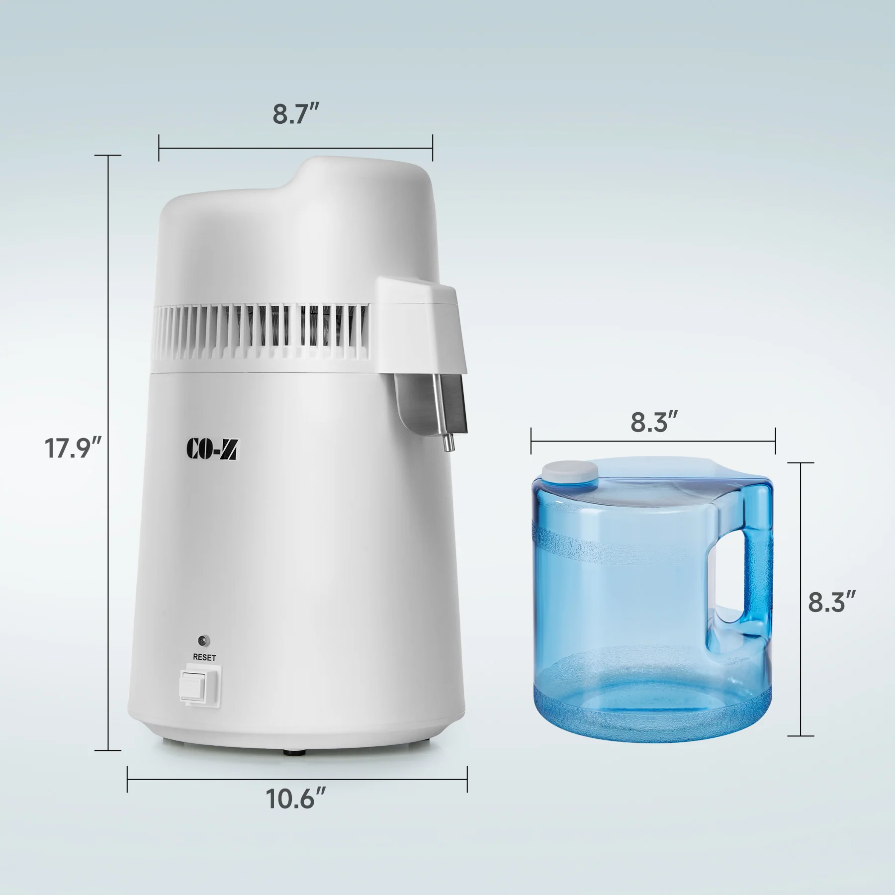 CO-Z 6L Water Distiller, 1.6 Gal Countertop Pure Water Machine - Image 8