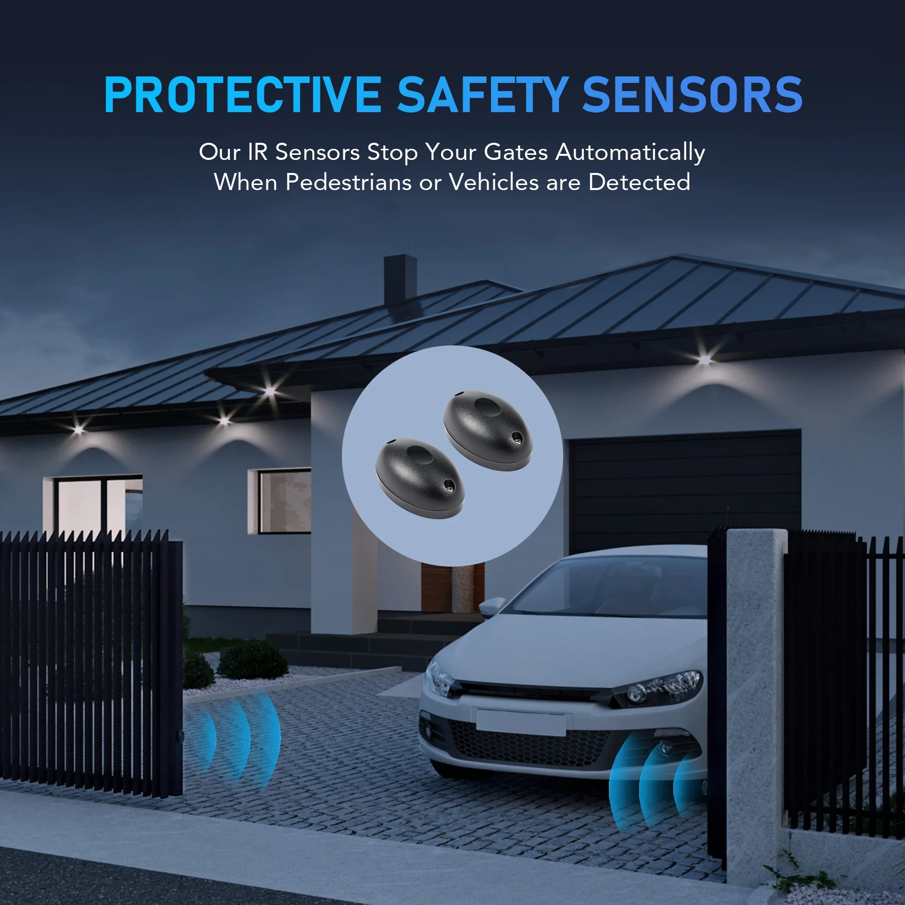 CO-Z Automatic Gate Opener, Sliding Gate Opener Kit for Doors up to 3300lb 20ft - Image 10