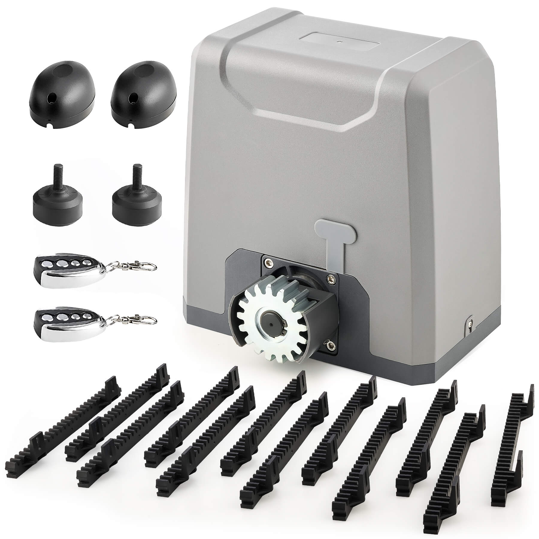 CO-Z 550W Automatic Sliding Gate Opener with 2 Remote Controls