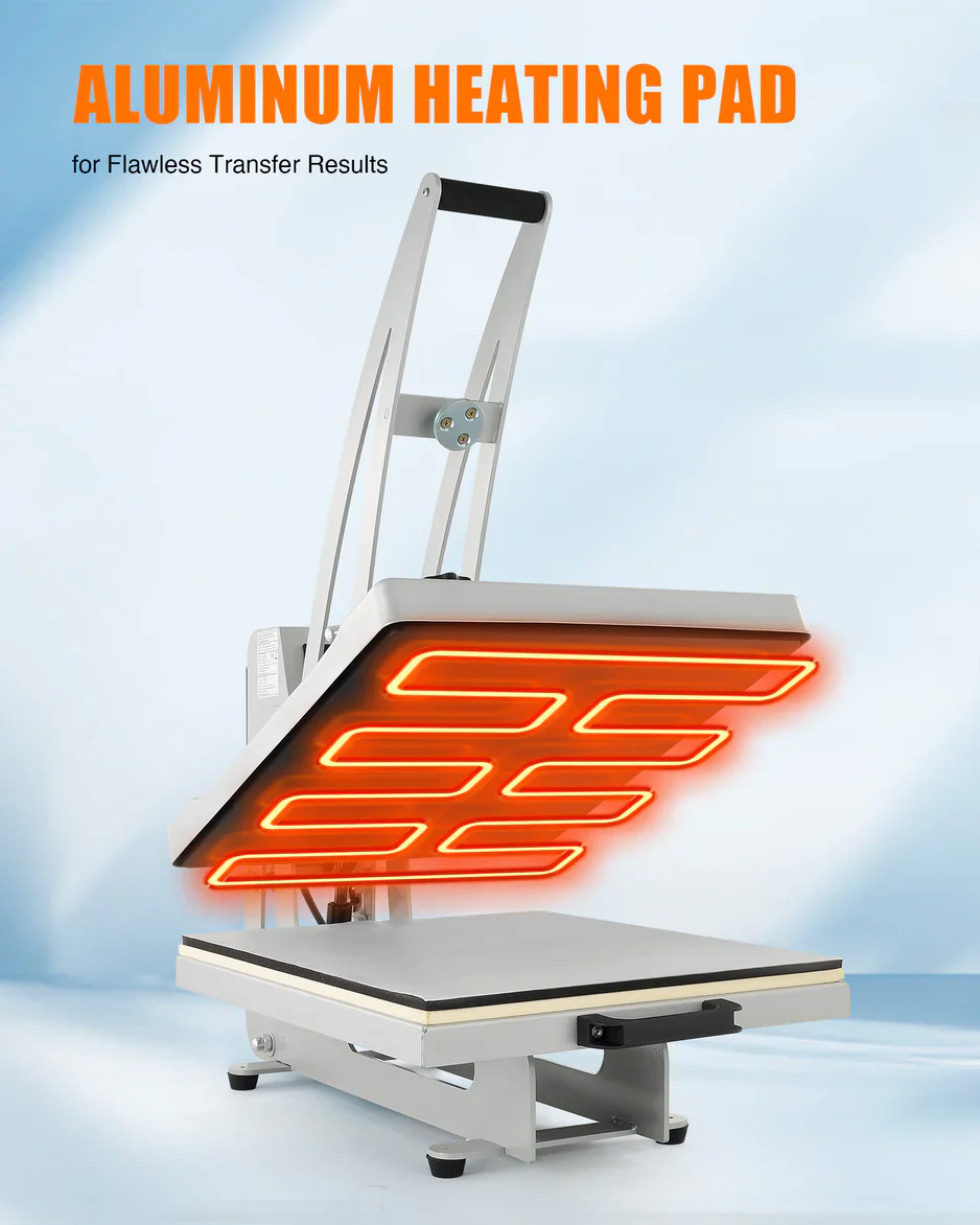 CO-Z Clamshell Heat Press Machine with Slide Out Base, 16x20 Inch Auto Open Heat Press - Image 5