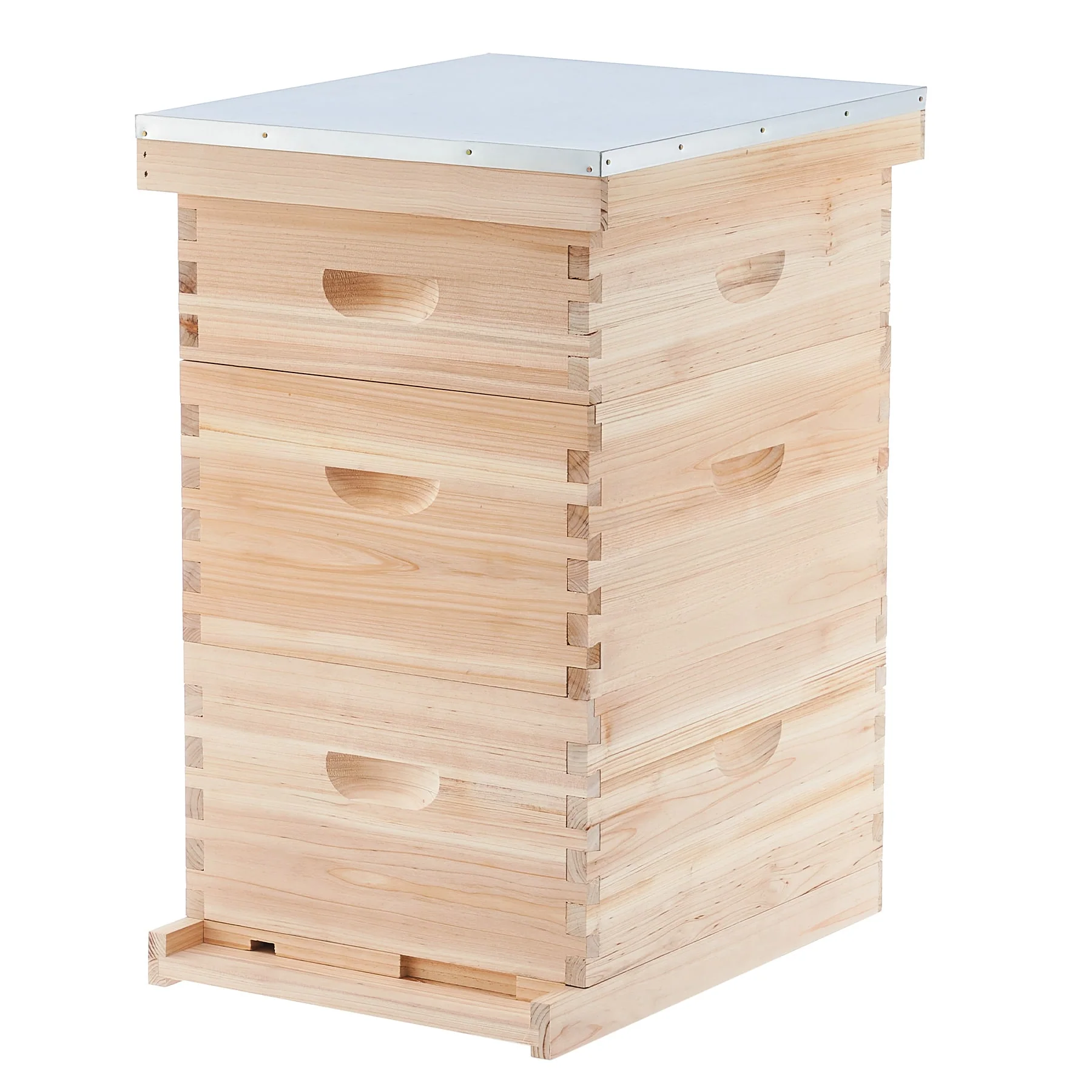 CO-Z 30-Frame Langstroth Beehive Kit, 3-Tier Bee Box with 10 Medium & 20 Deep Frames