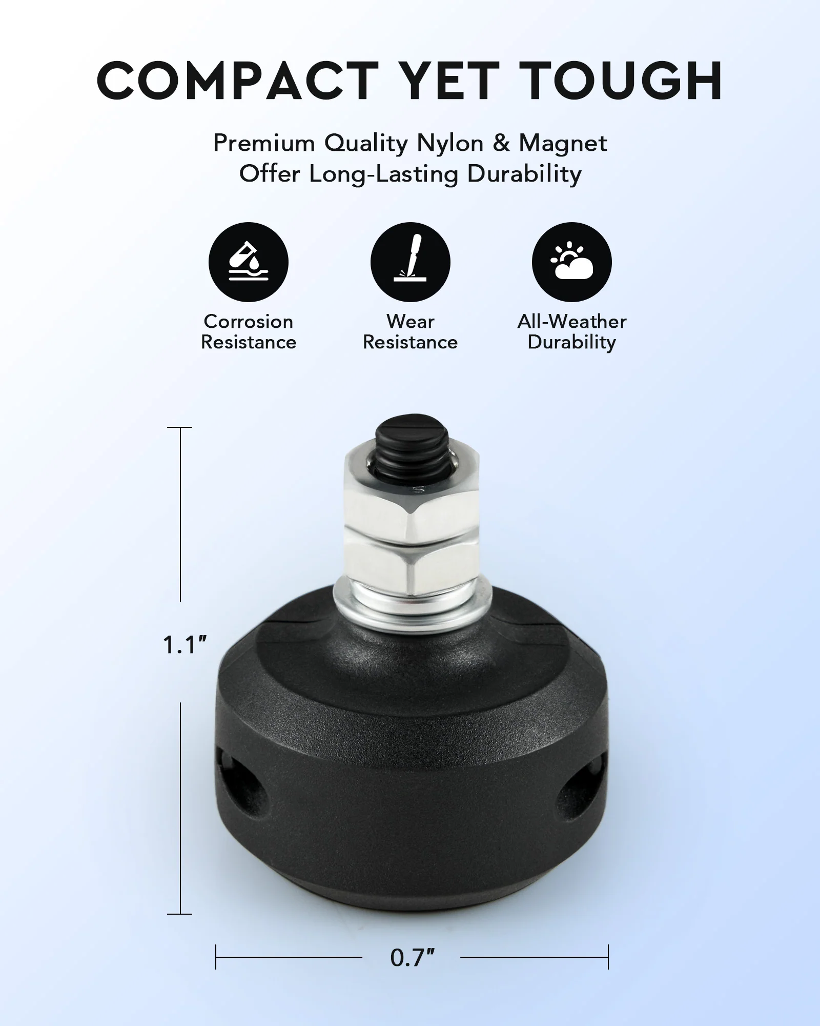 CO-Z Round Magnetic Limit Switches Nylon Gate Magnets for Sliding Gate Opener - Image 4