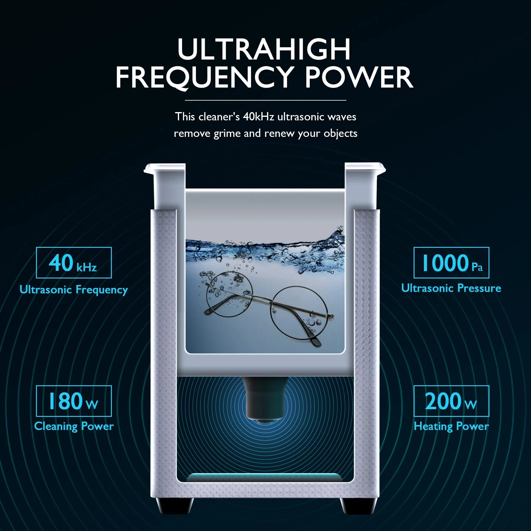 CO-Z 6L Ultrasonic Cleaner with Digital Timer & Heater, Professional Cleaner - Image 6