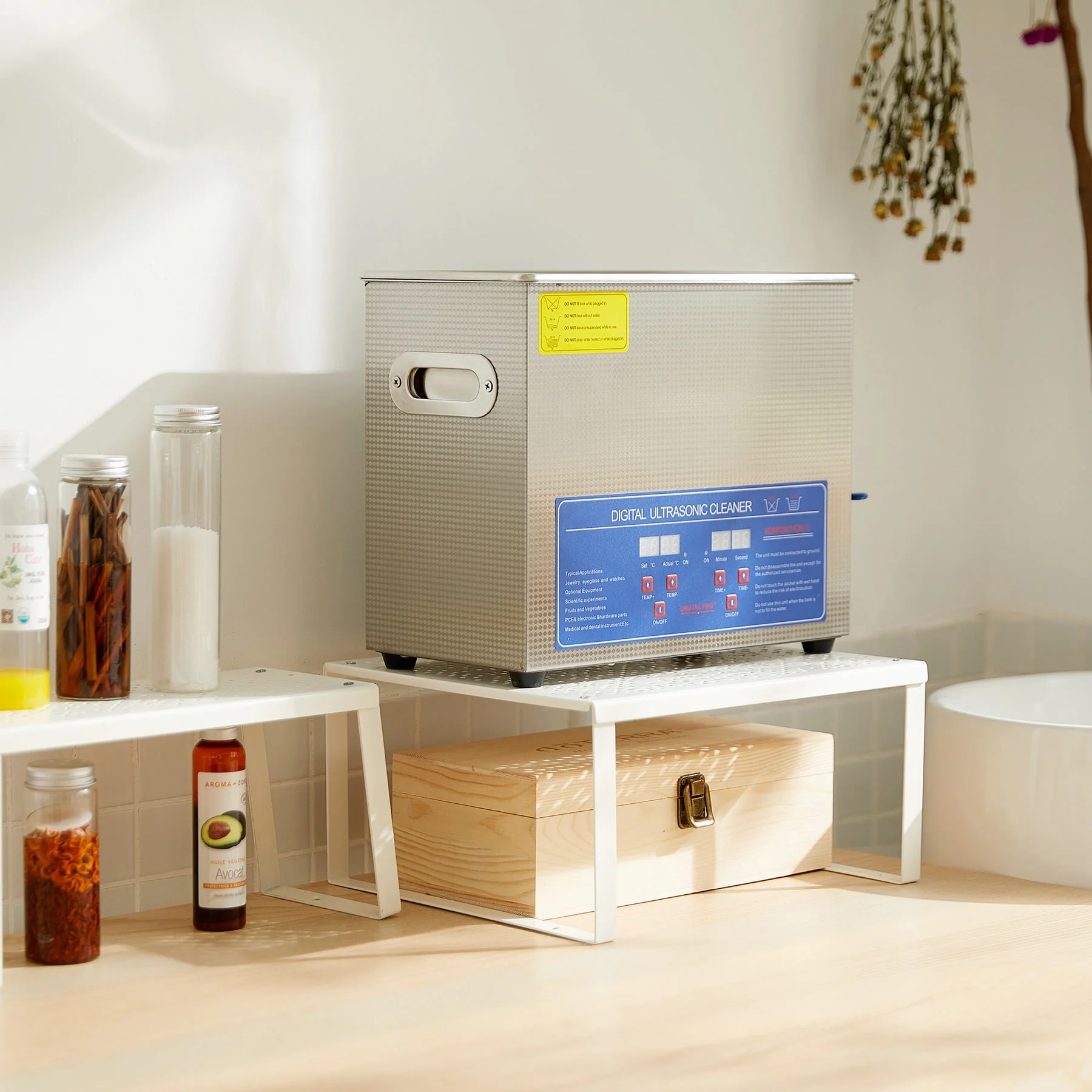 Ultrasonic Cleaner with Heater & Timer, 2.6 gal Digital Sonic Cavitation Machine - Image 3