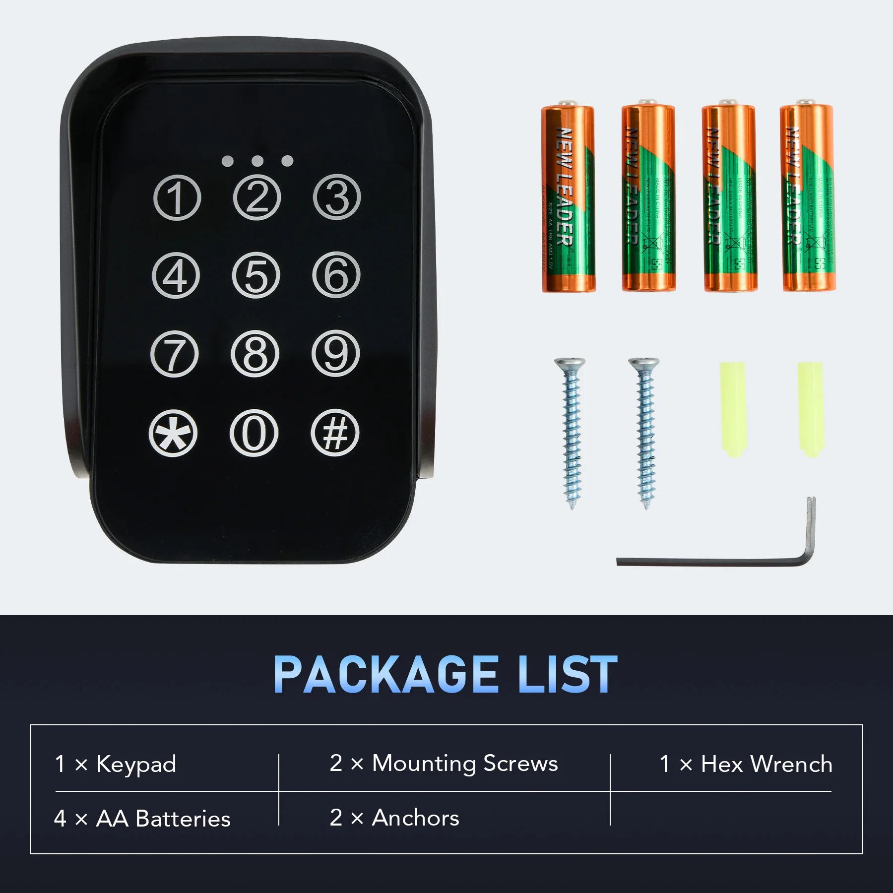 CO-Z Wireless Keypad for Gate Opener Code Entry Digital Keypad IP54 Waterproof - Image 7