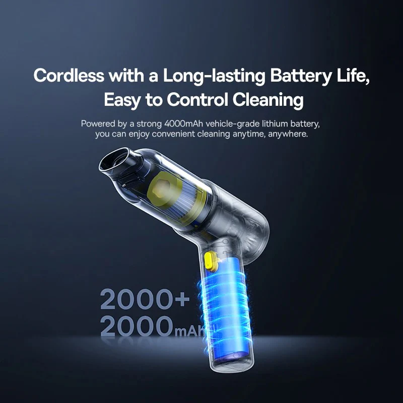 Cordless Car Vacuum Cleaner & Air Duster — Portable 4-in-1 Powerful Vehicle Cleaning Tool - Image 7