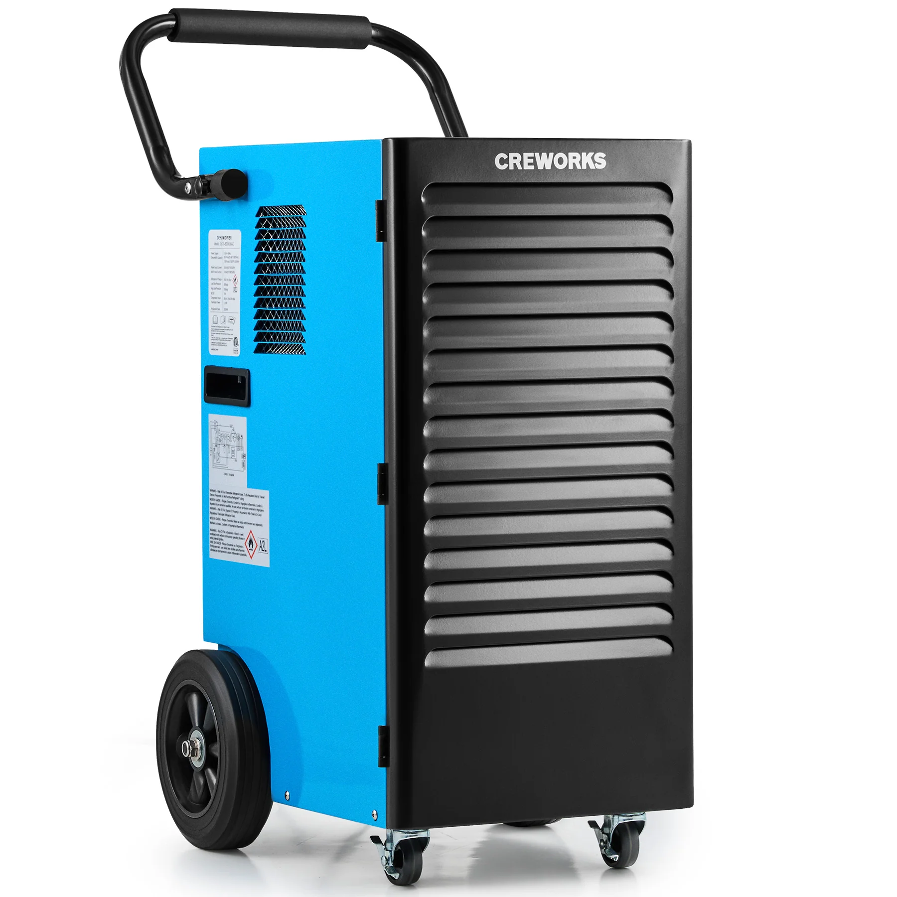CREWORKS Authorized 180 PPD Commercial Dehumidifier with Water Pump, Auto Defrost & Smart Humidity Control - Image 12