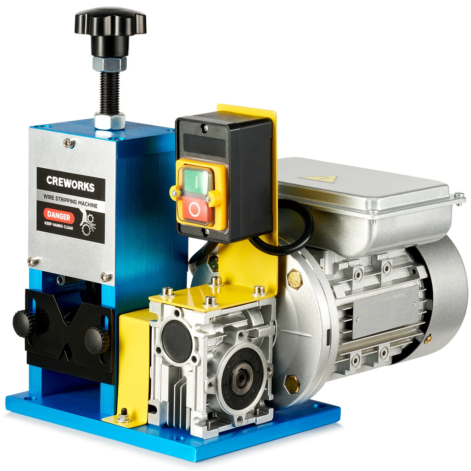CREWORKS Automatic Wire Stripping Machine for 0.06"-1" Scrap Wire Recycling