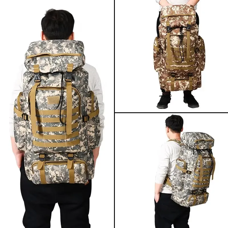 Outdoor Camouflage Backpack — Large-Capacity Waterproof Military-Style Travel & Hiking Pack - Image 6