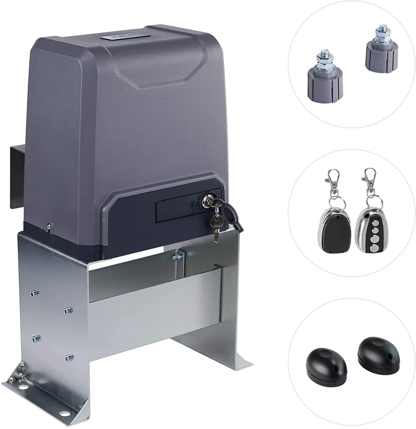 CO-Z Secure Access 3300lb Sliding Gate Opener with Hardware Kit - Image 7
