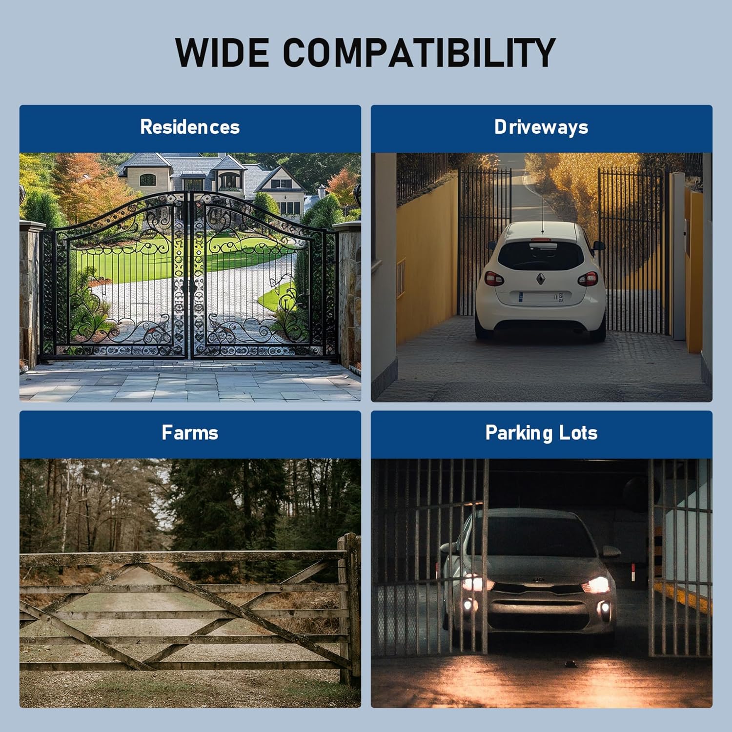 CO-Z Smart Dual Swing Gate Opener Kit, 660lb Capacity per Door, Remote & App Control, Ideal for Driveways - Image 7