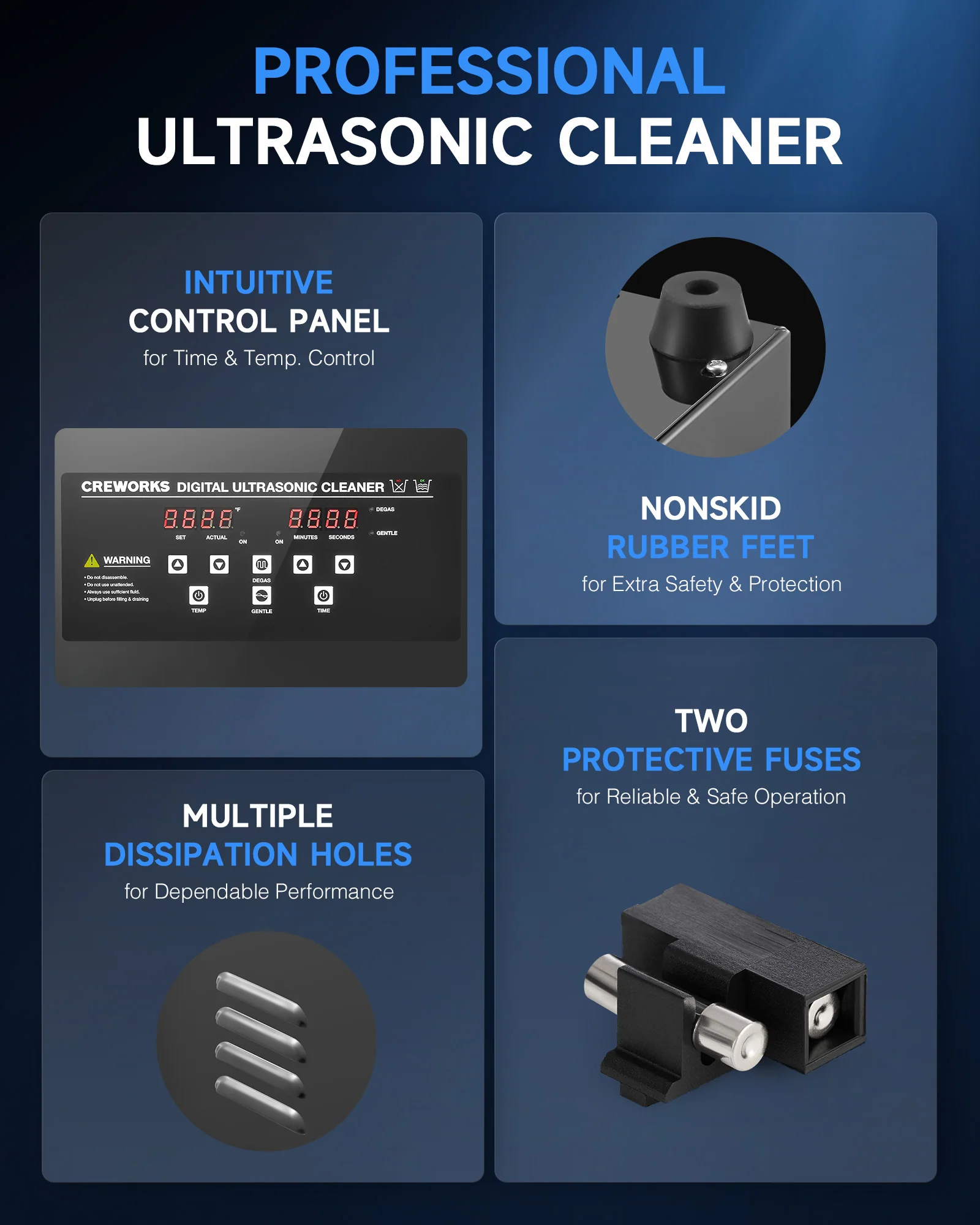 Ultrasonic Cleaning: Professional Ultrasonic Machine with Heater, Timer, and Dual Mode 10L - Image 10