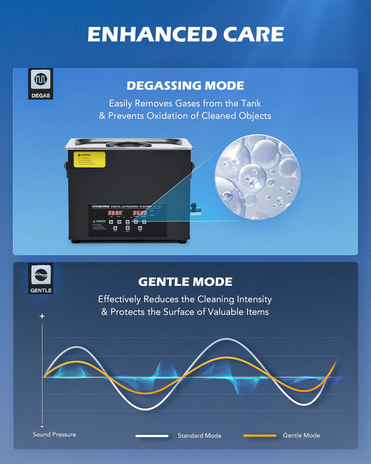 Ultrasonic Cleaning: Professional Ultrasonic Machine with Heater, Timer, and Dual Mode 15L - Image 10