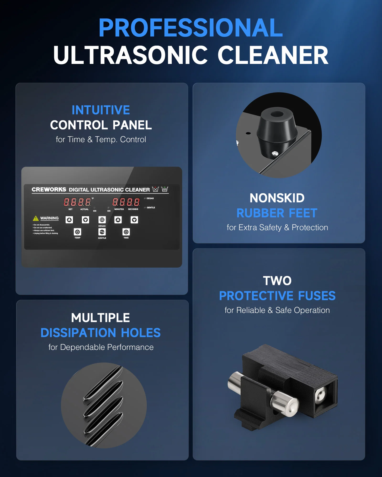 Ultrasonic Cleaning: Professional Ultrasonic Machine with Heater, Timer, and Dual Mode 22L - Image 10