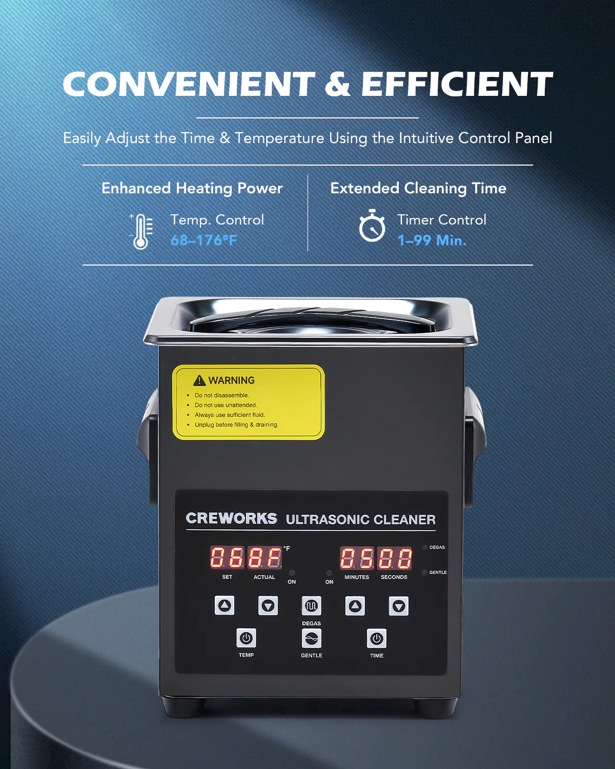 Ultrasonic Cleaning: Professional Ultrasonic Machine with Heater, Timer, and Dual Mode 2L - Image 6