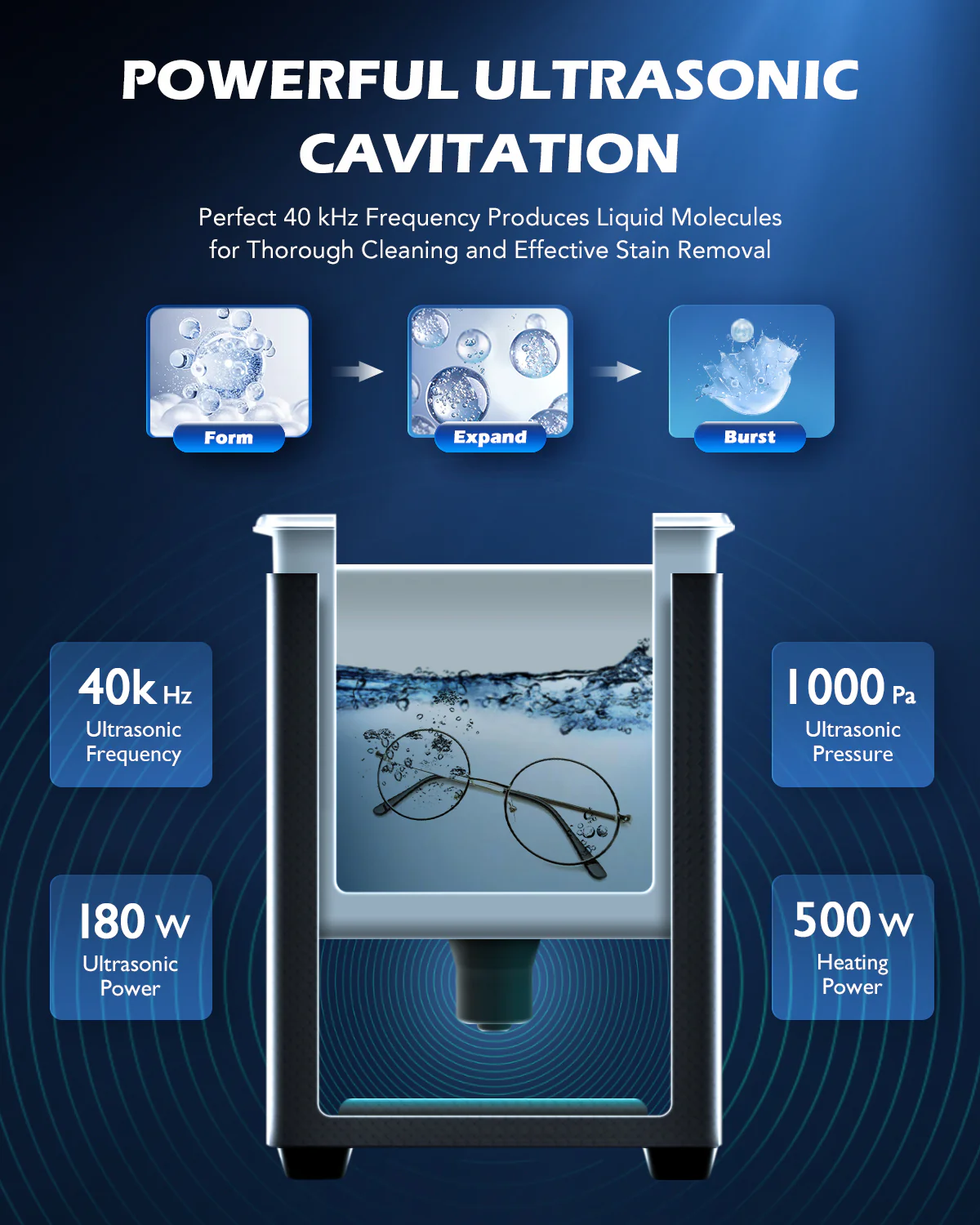 Ultrasonic Cleaning: Professional Ultrasonic Machine with Heater, Timer, and Dual Mode 6L - Image 3