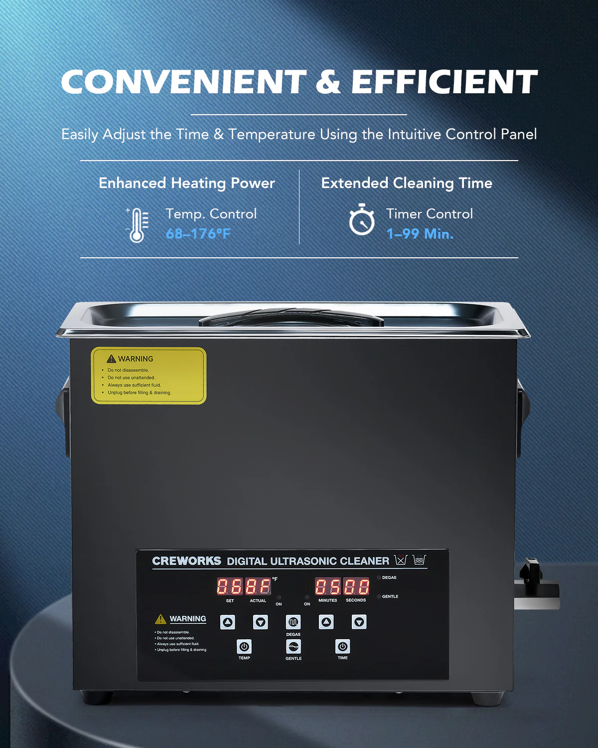 Ultrasonic Cleaning: Professional Ultrasonic Machine with Heater, Timer, and Dual Mode 6L - Image 6