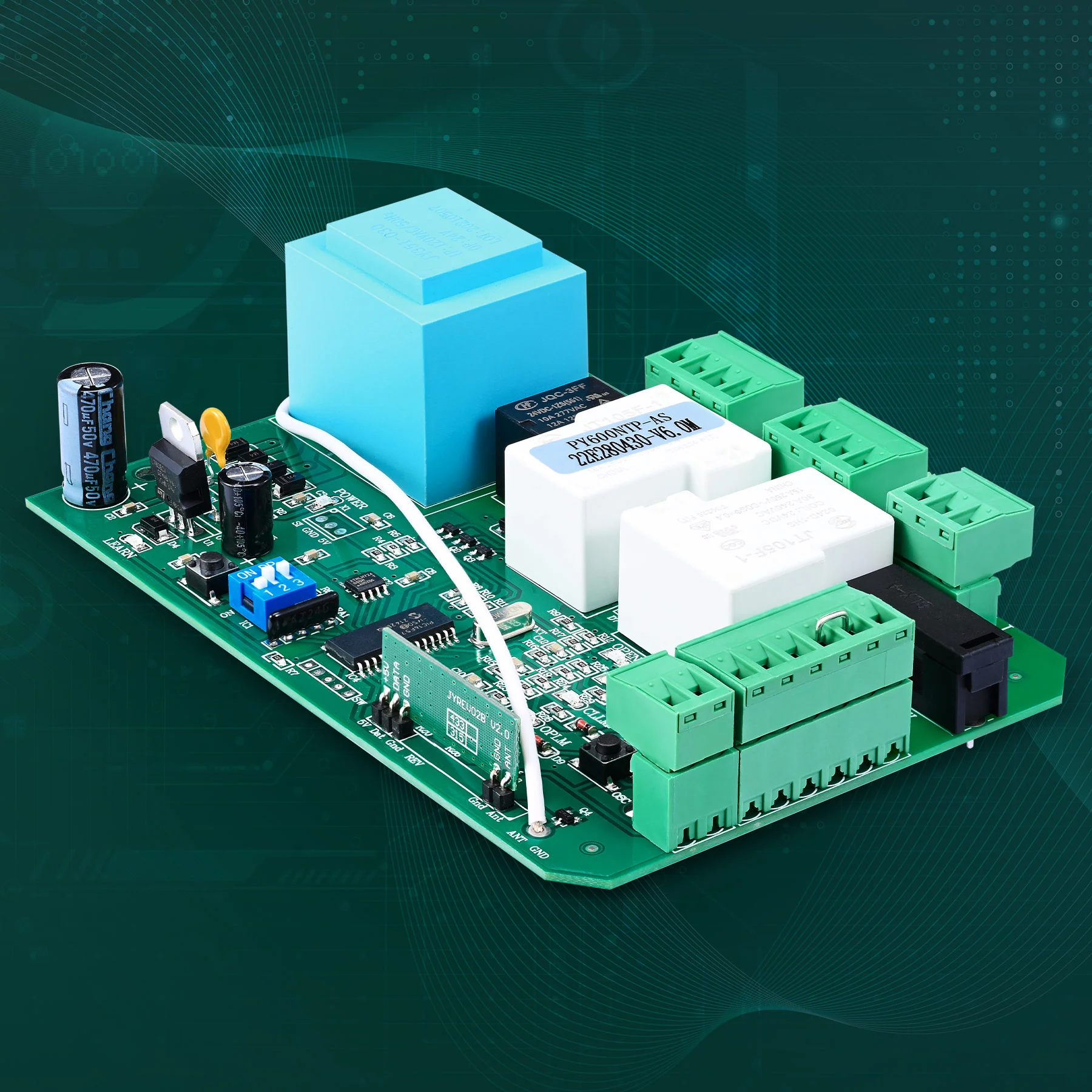CO-Z Universal Circuit Board for Sliding Gate Openers, Main Control Board with 433.92MHz Remote - Image 8