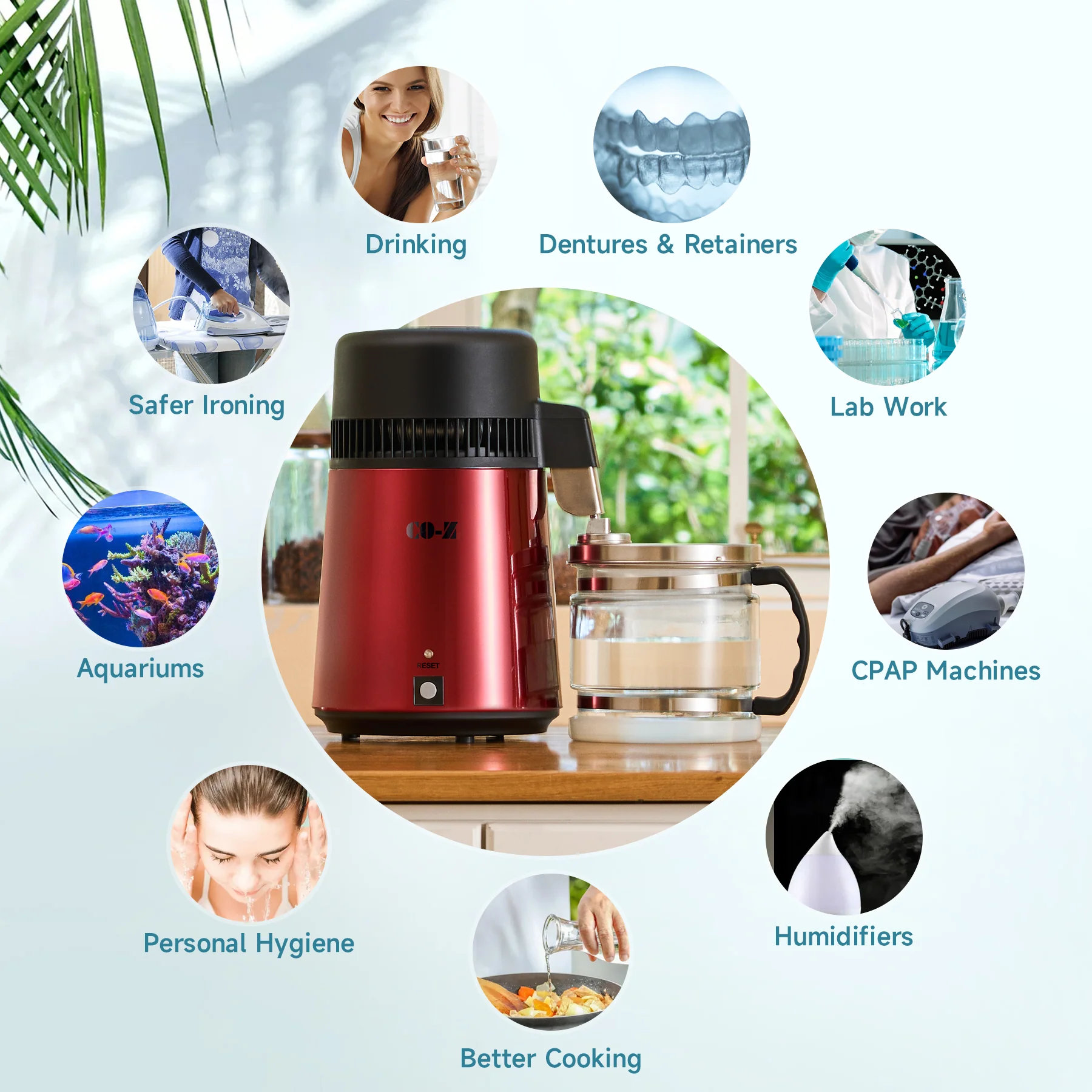 CO-Z 4L Stainless Steel Water Distiller, Pure Water Machine - Image 6