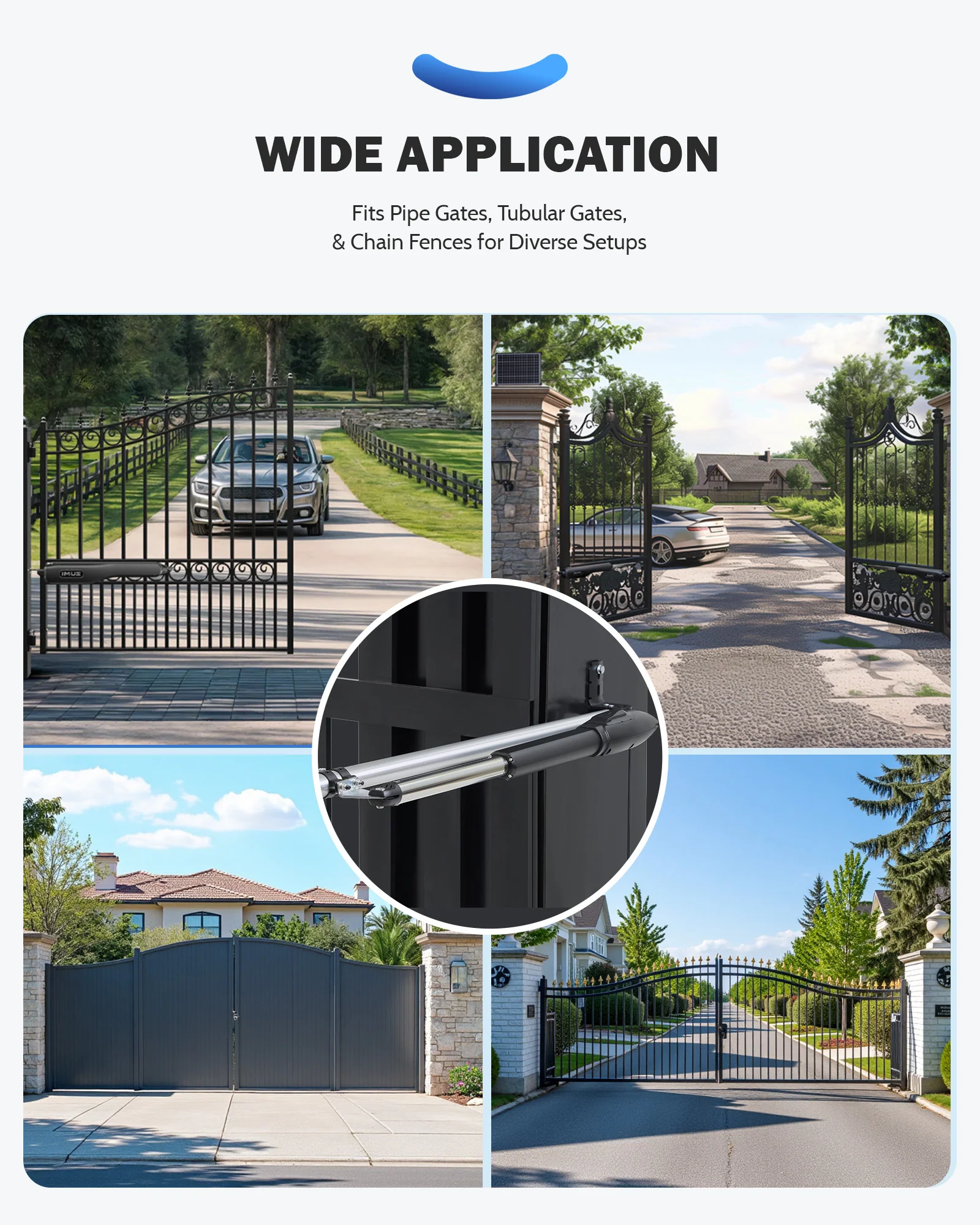 Zumi U-Shaped Tube Bracket Kit — Universal Fit for Automatic Gate Openers - Image 6