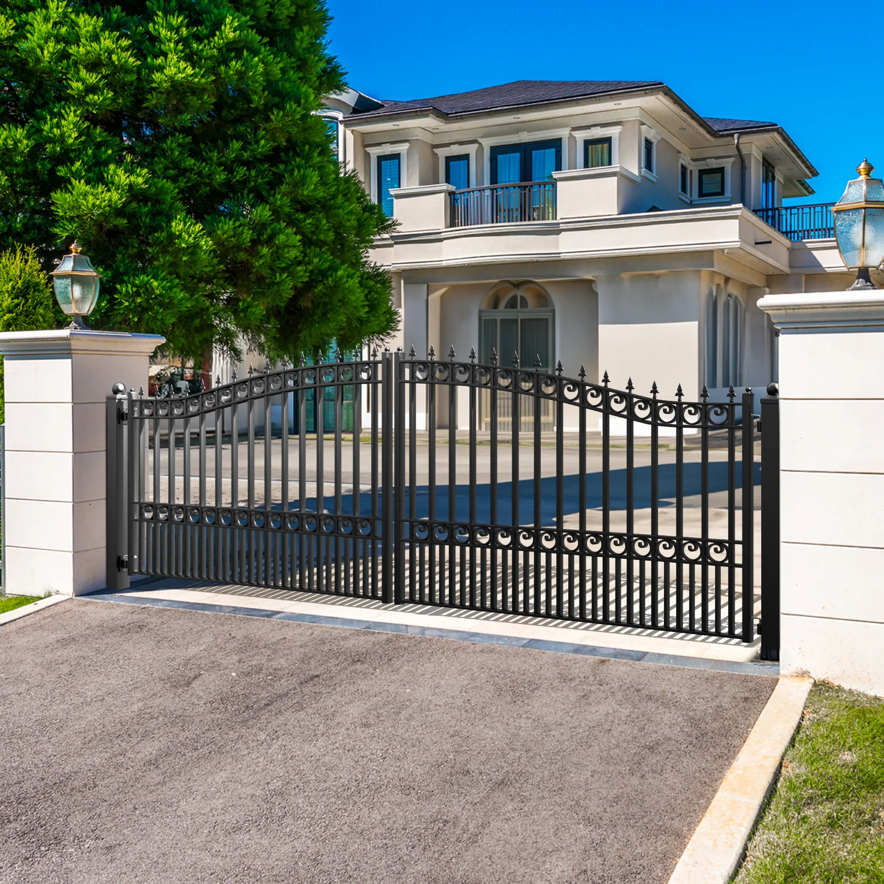 ZUMI Broadway Style Dual Swing Driveway Gates - Image 5