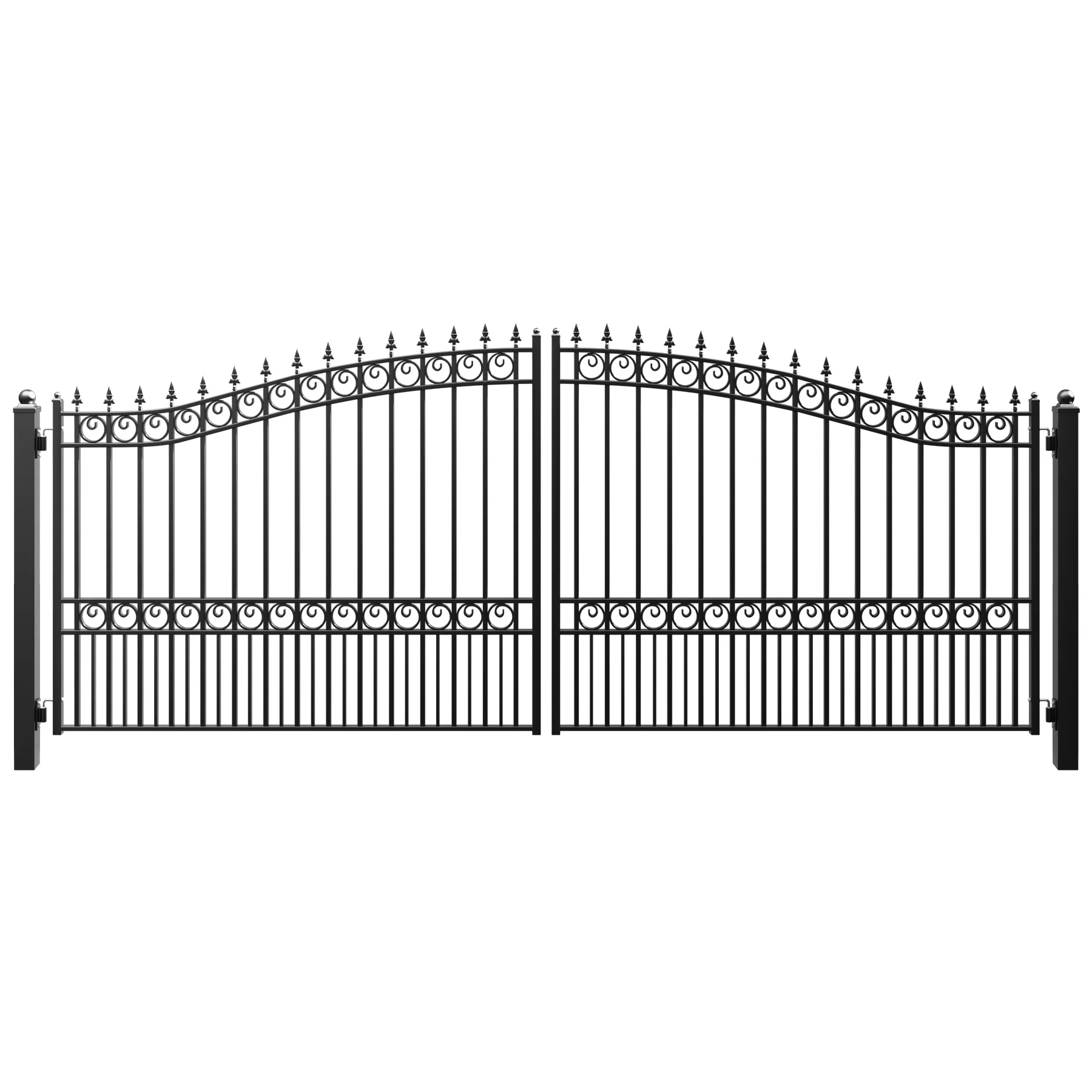 ZUMI Broadway Style Dual Swing Driveway Gates - Image 8