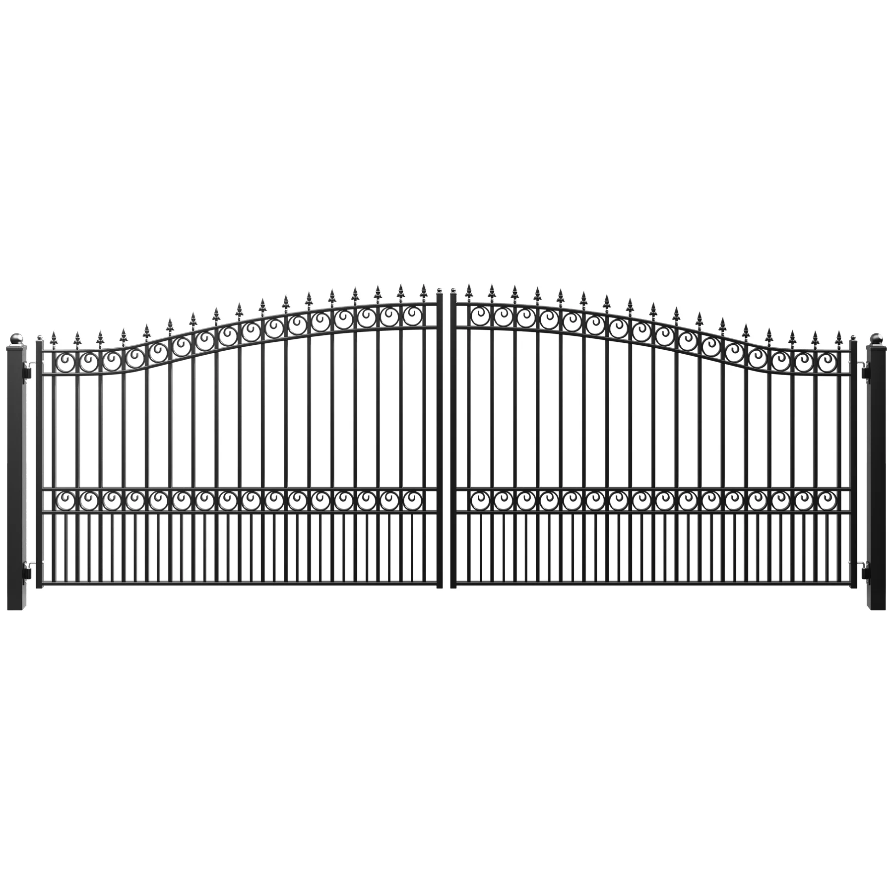 ZUMI Broadway Style Dual Swing Driveway Gates - Image 9