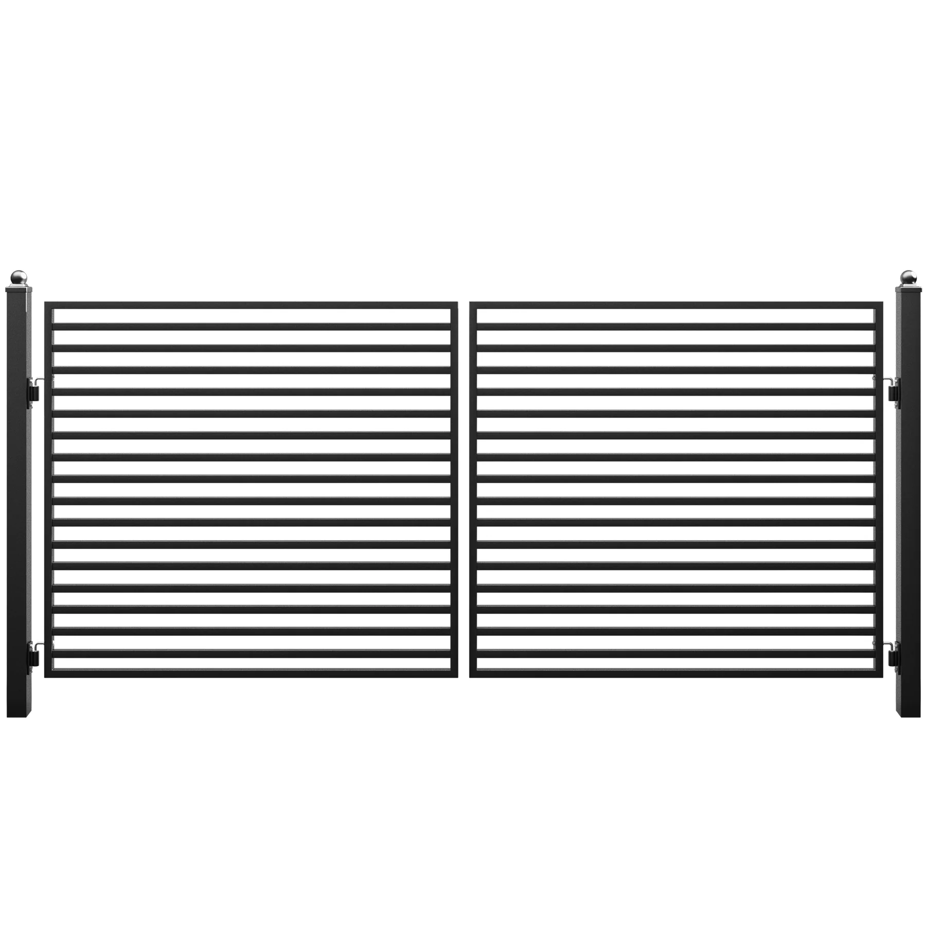 ZUMI Brooklyn Style Dual Swing Driveway Gates - Image 11
