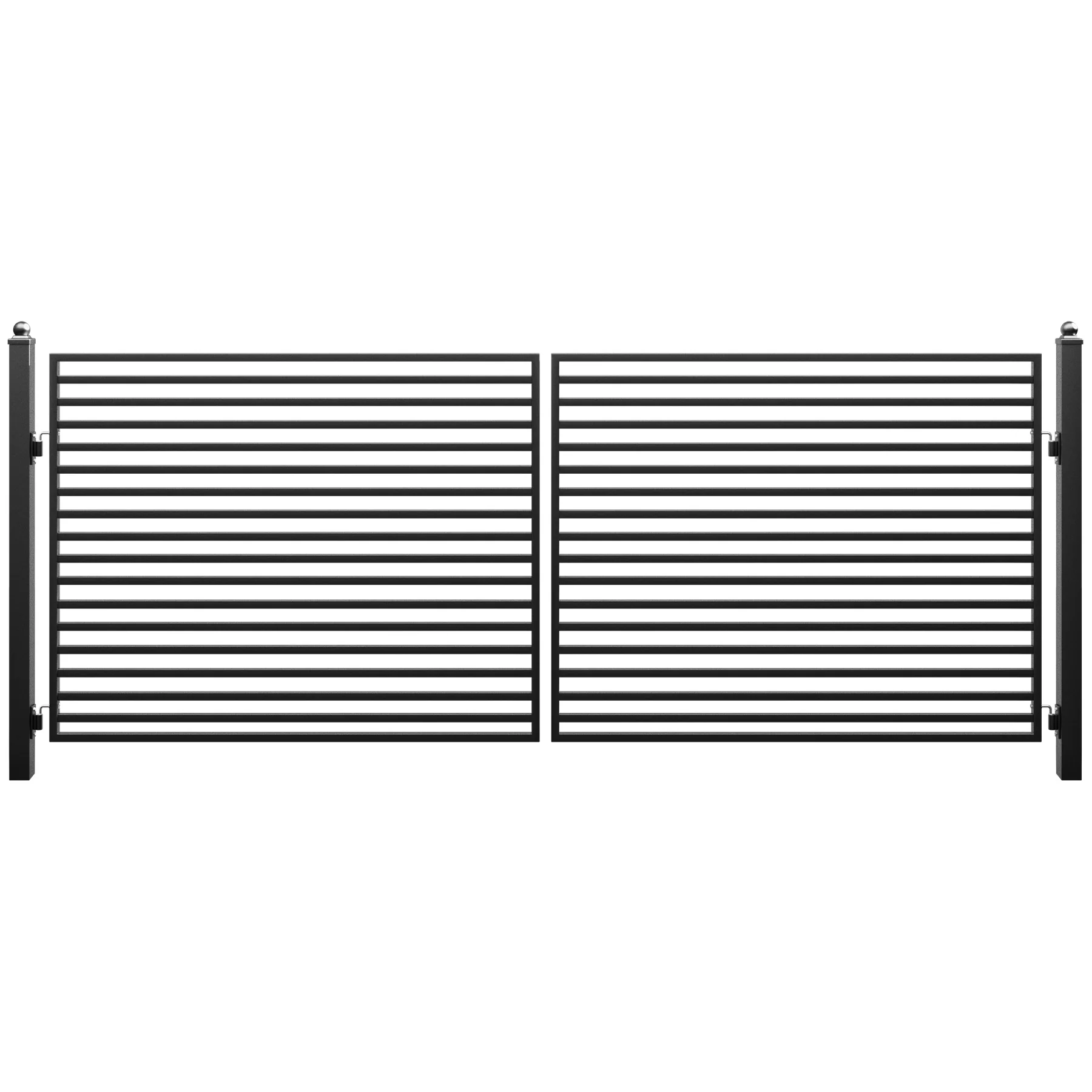 ZUMI Brooklyn Style Dual Swing Driveway Gates - Image 12