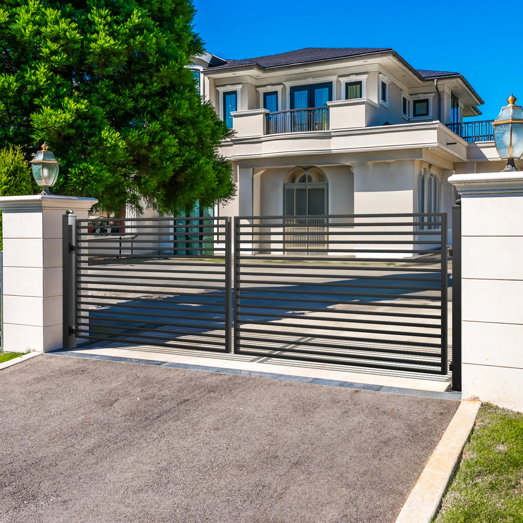 ZUMI Brooklyn Style Dual Swing Driveway Gates - Image 5