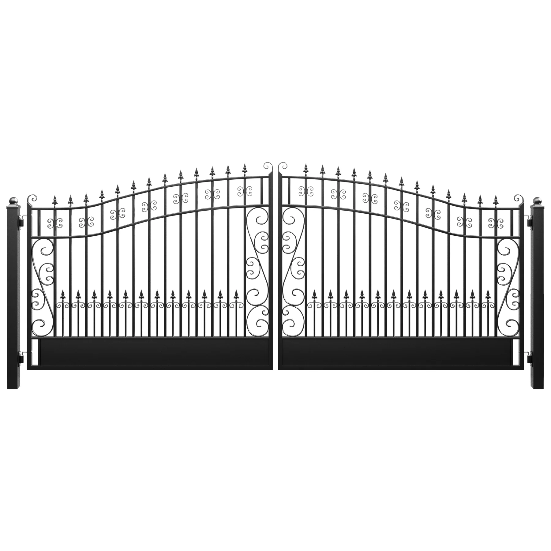 ZUMI Greenwich Style Dual Swing Driveway Gates - Image 4