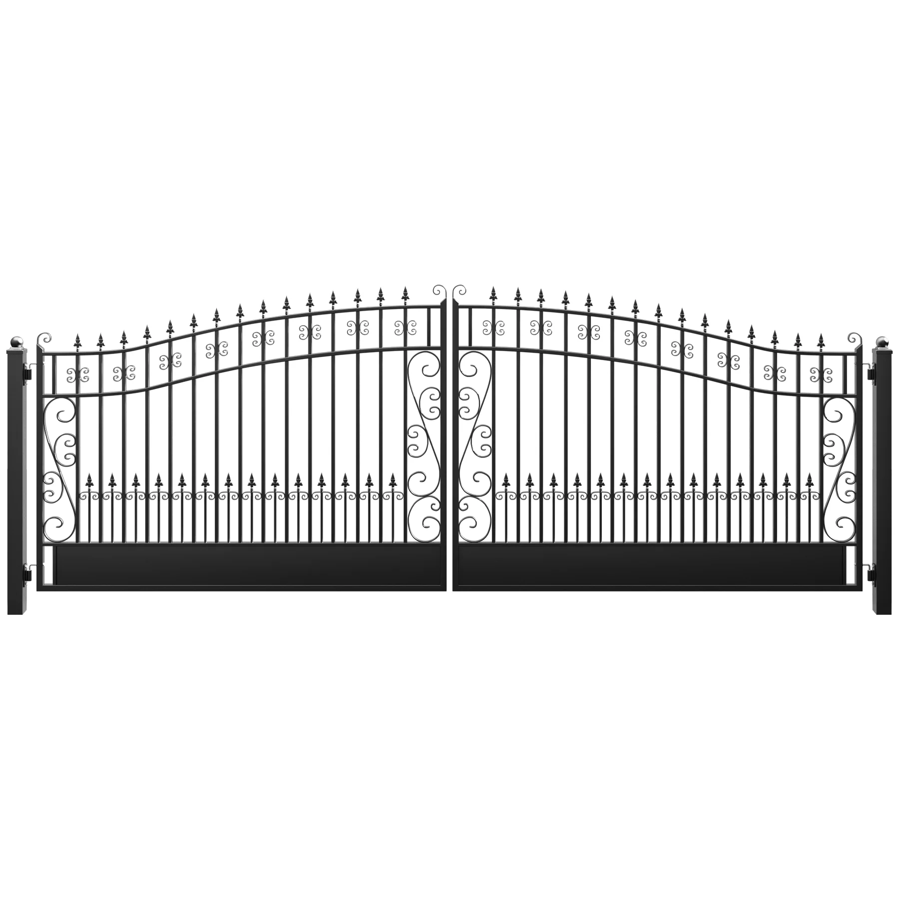 ZUMI Greenwich Style Dual Swing Driveway Gates - Image 5