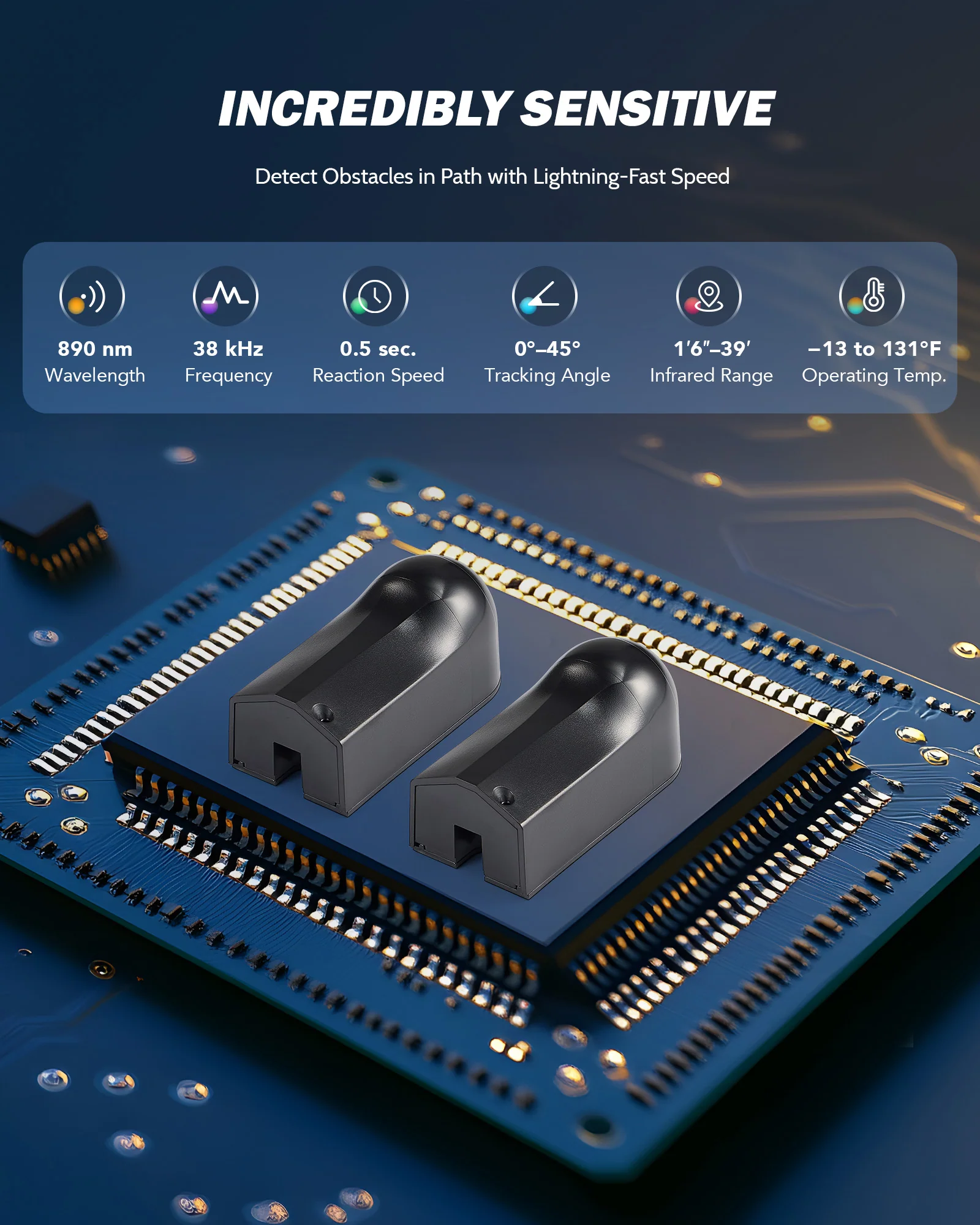 ZUMI Infrared Sensor Kit for Automatic Gates and Garage Doors - Image 2