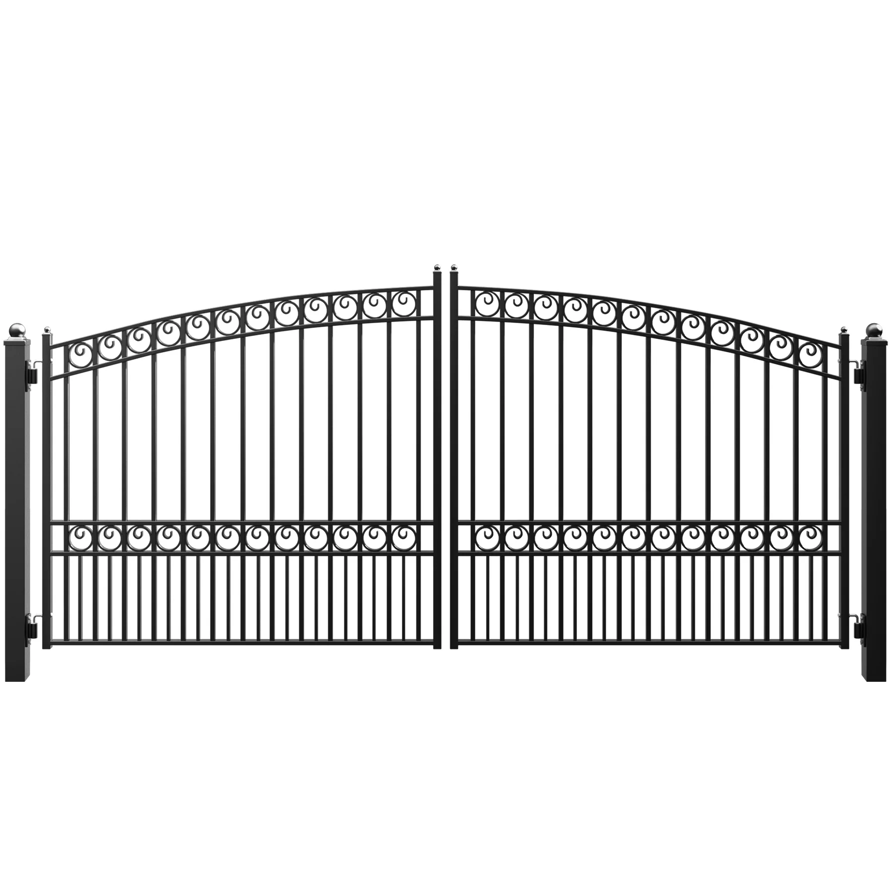 ZUMI Opera Style Dual Swing Driveway Gates - Image 3