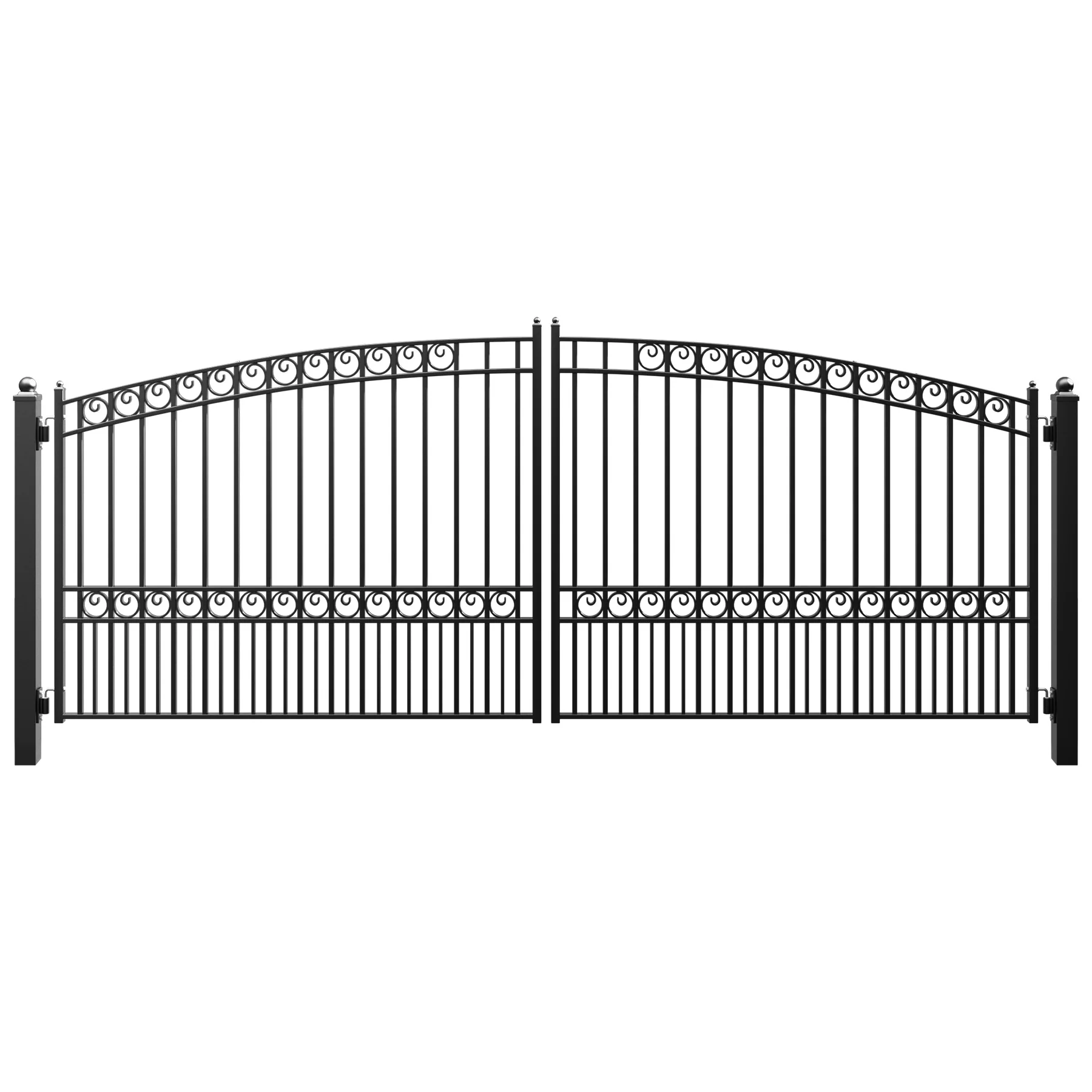 ZUMI Opera Style Dual Swing Driveway Gates - Image 4