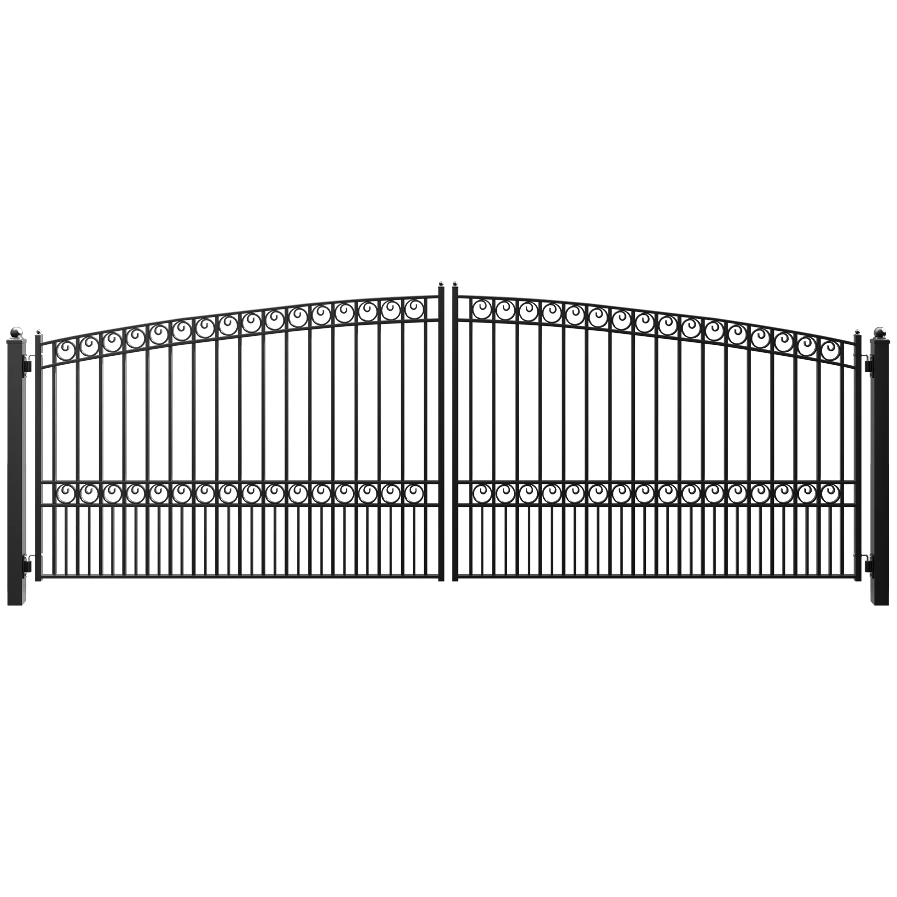 ZUMI Opera Style Dual Swing Driveway Gates - Image 5