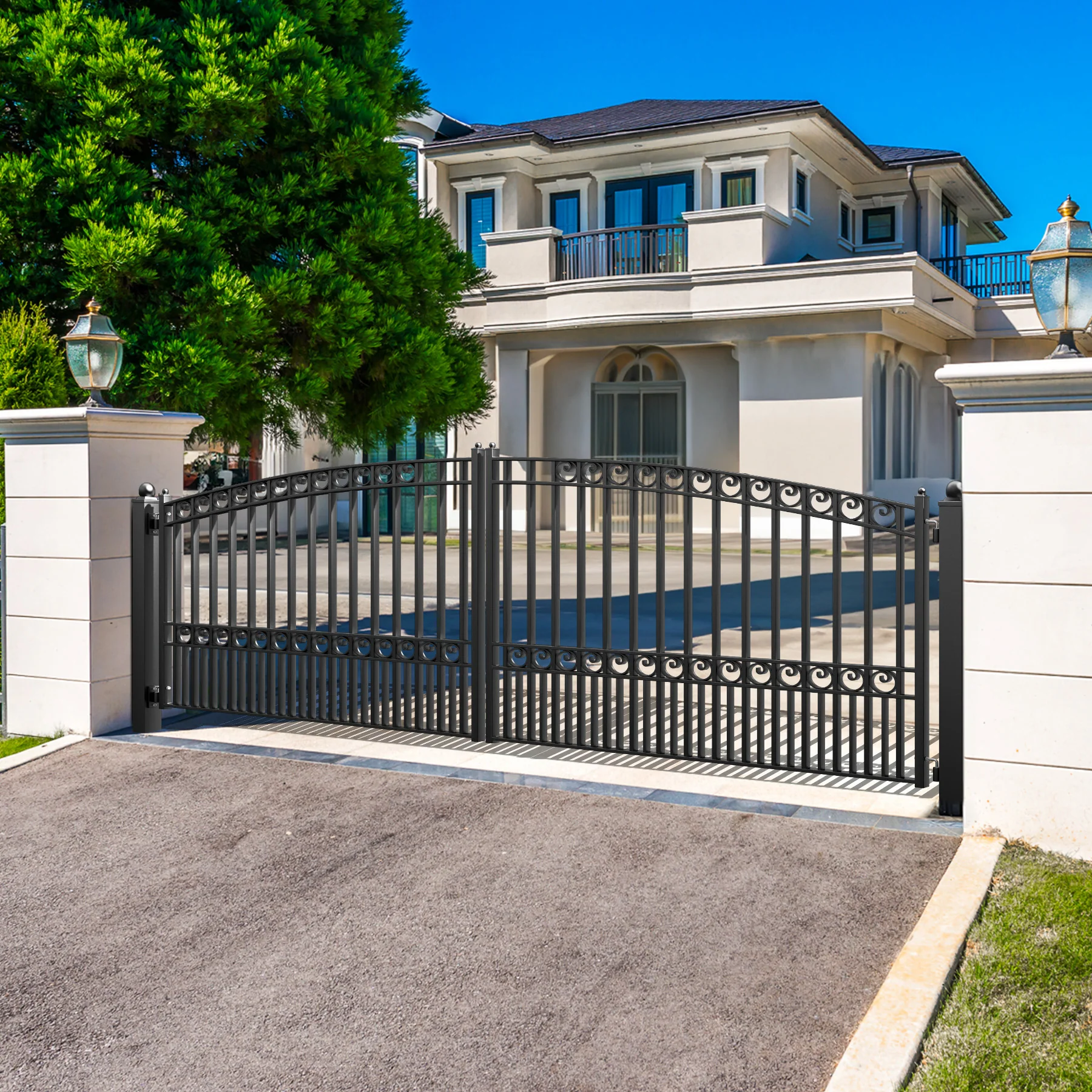 ZUMI Opera Style Dual Swing Driveway Gates - Image 8