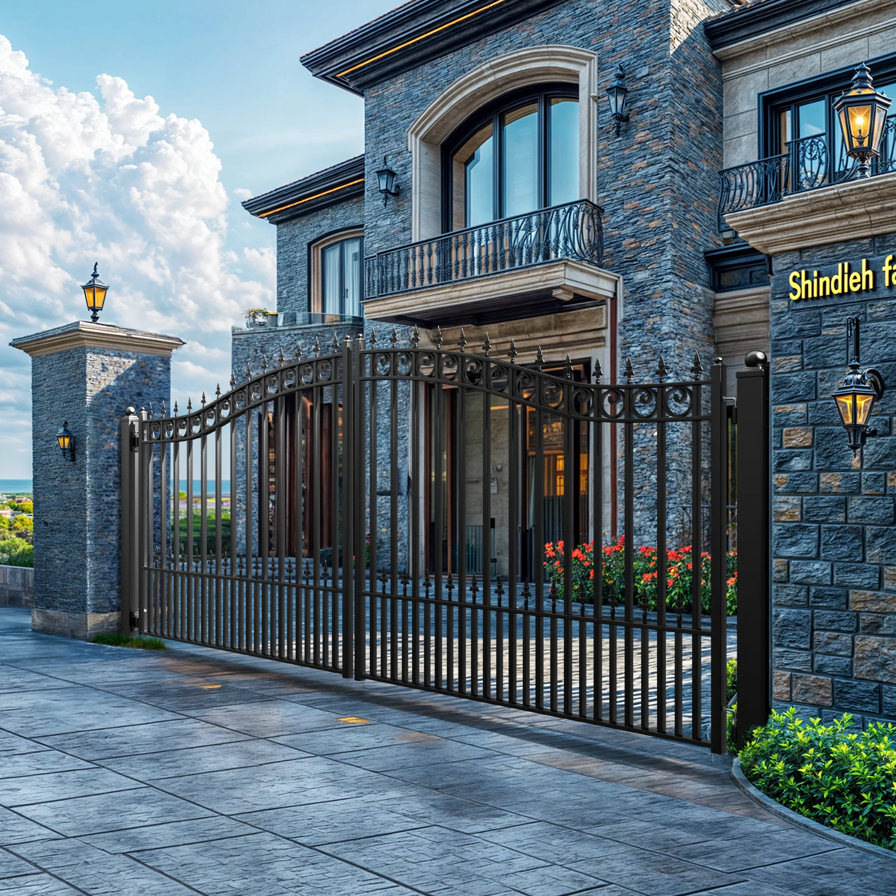 ZUMI Sydney Style Dual Swing Driveway Gates - Image 4